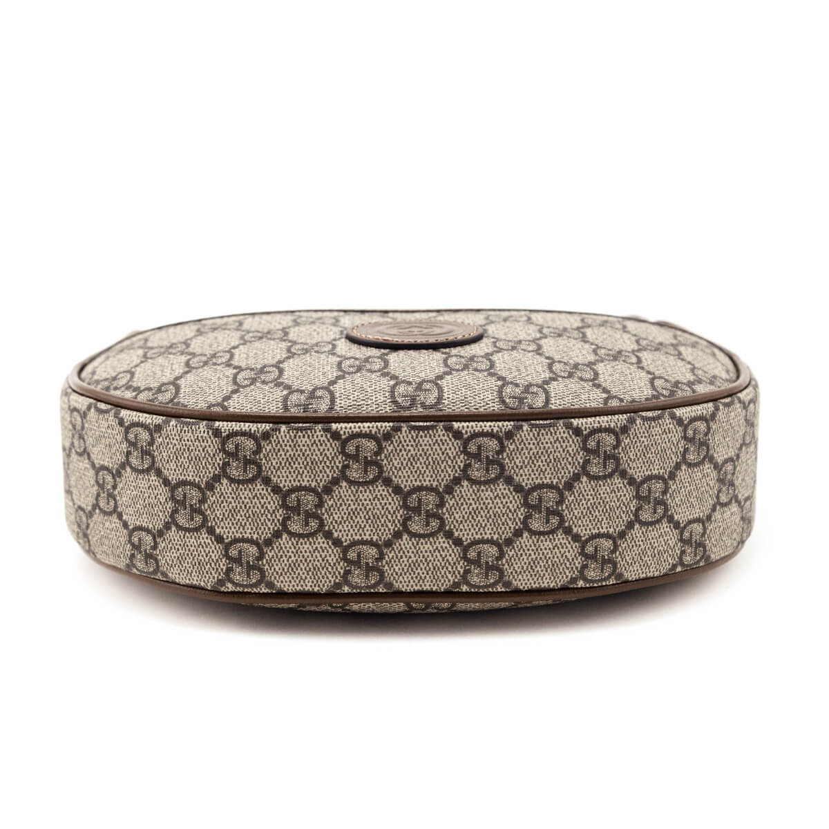 Gucci Beige GG Supreme Monogram Mini Retro Interlocking G Half Moon Bag