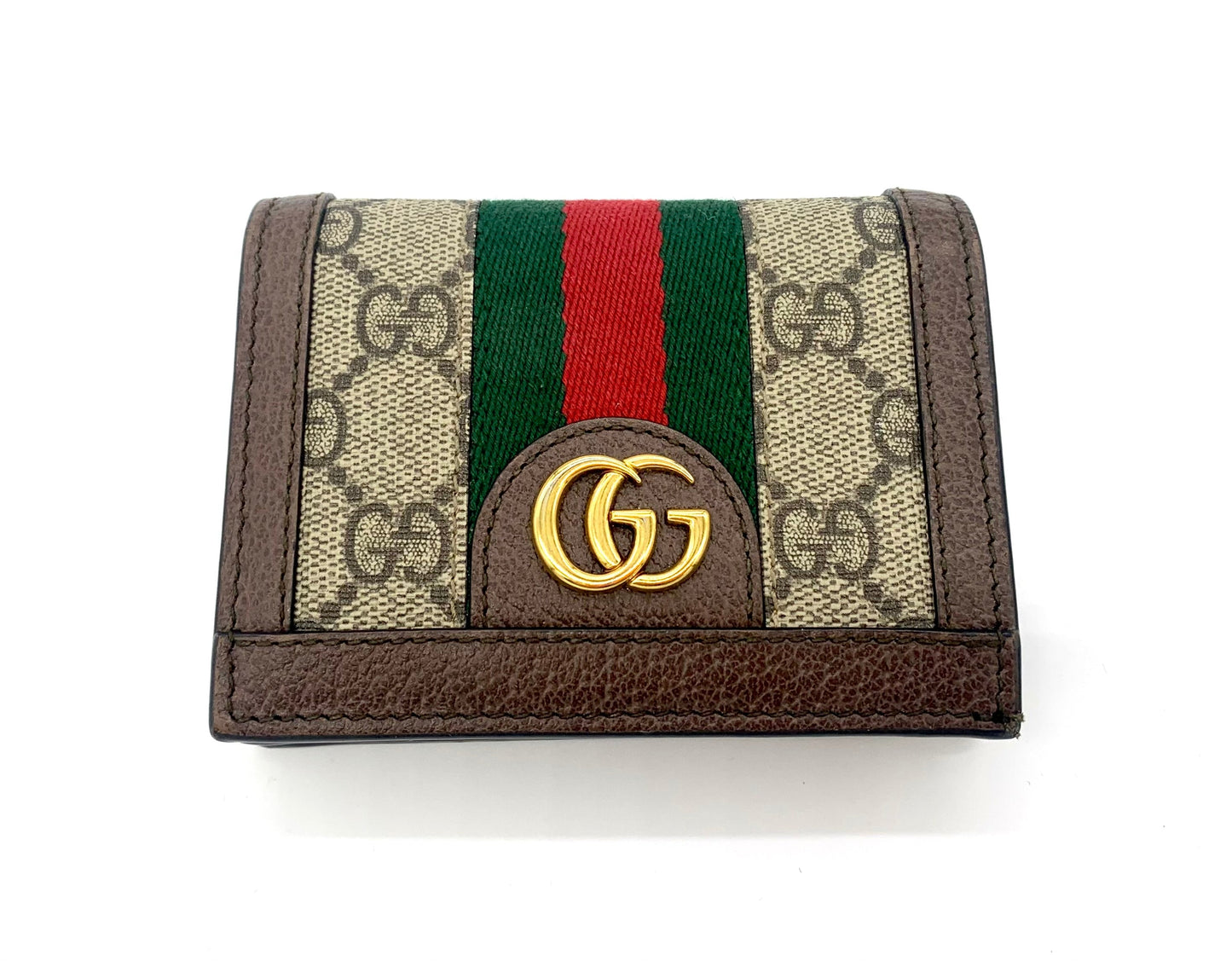 Gucci GG SUPREME OPHIDIA Wallet Case Card Case