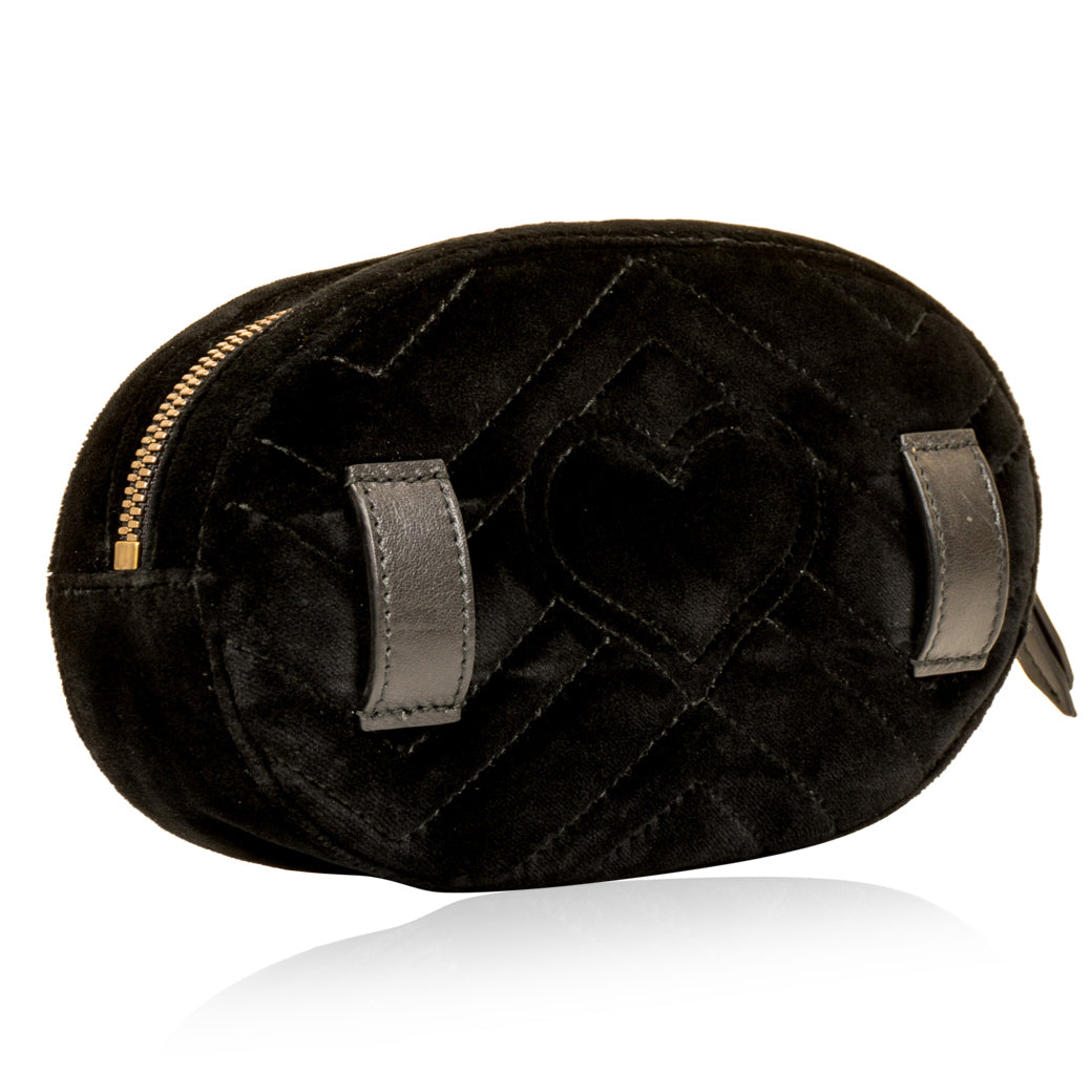 Gucci Marmont Belt Bag Velvet Black Accessory
