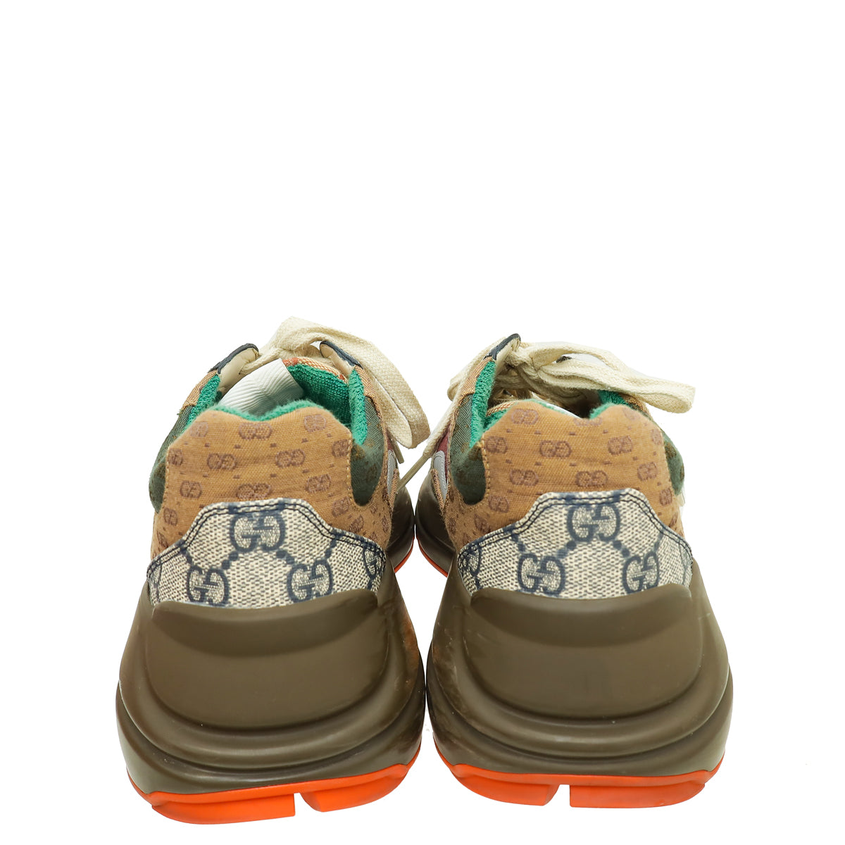 Gucci Tricolor Mix Monogram GG Rhyton Sneaker 37.5