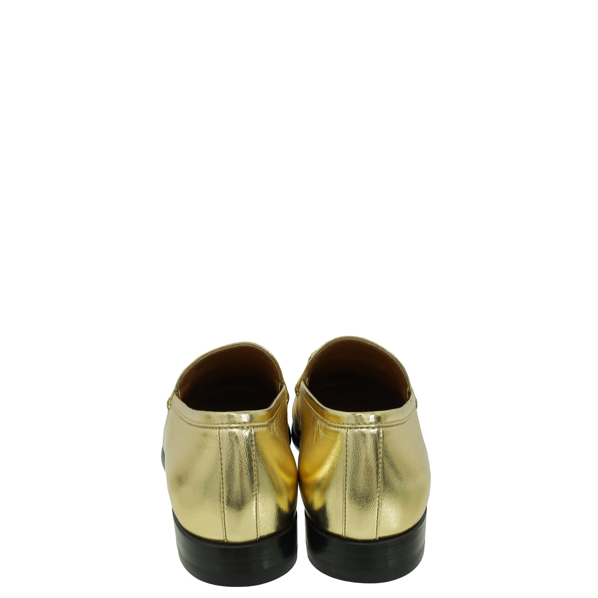 Gucci Gold Jord n Crystal Loafer 37.5