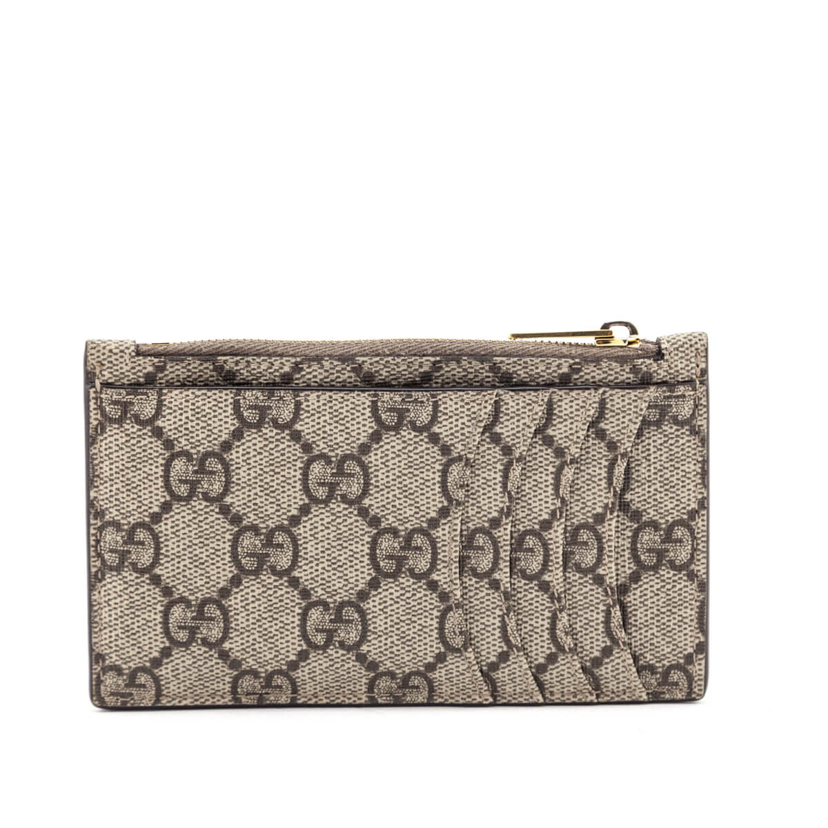 Gucci x Luxury Balenciaga Trending GG Supreme Monogram Beige Wallet Case