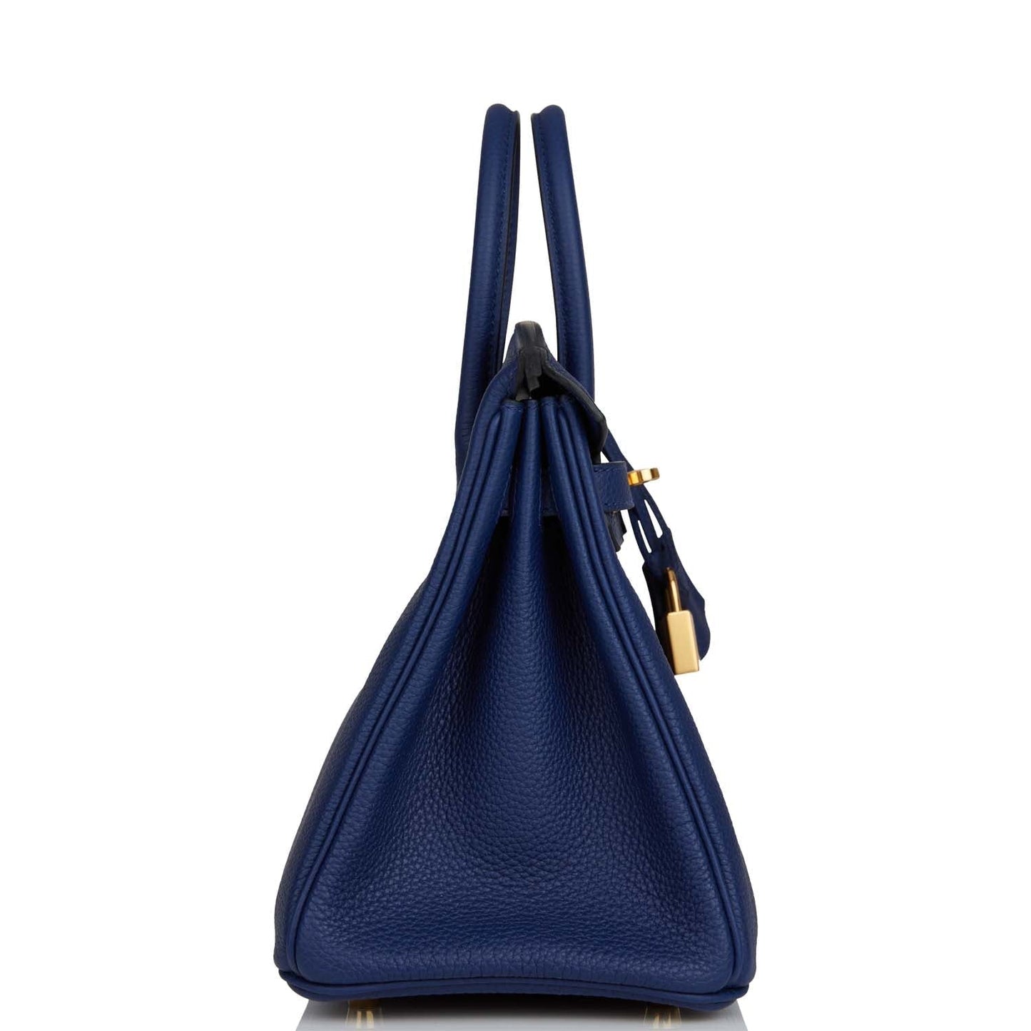Hermes Birkin Bleu Saphir Togo Hardware Handbag Gold Travel Bag