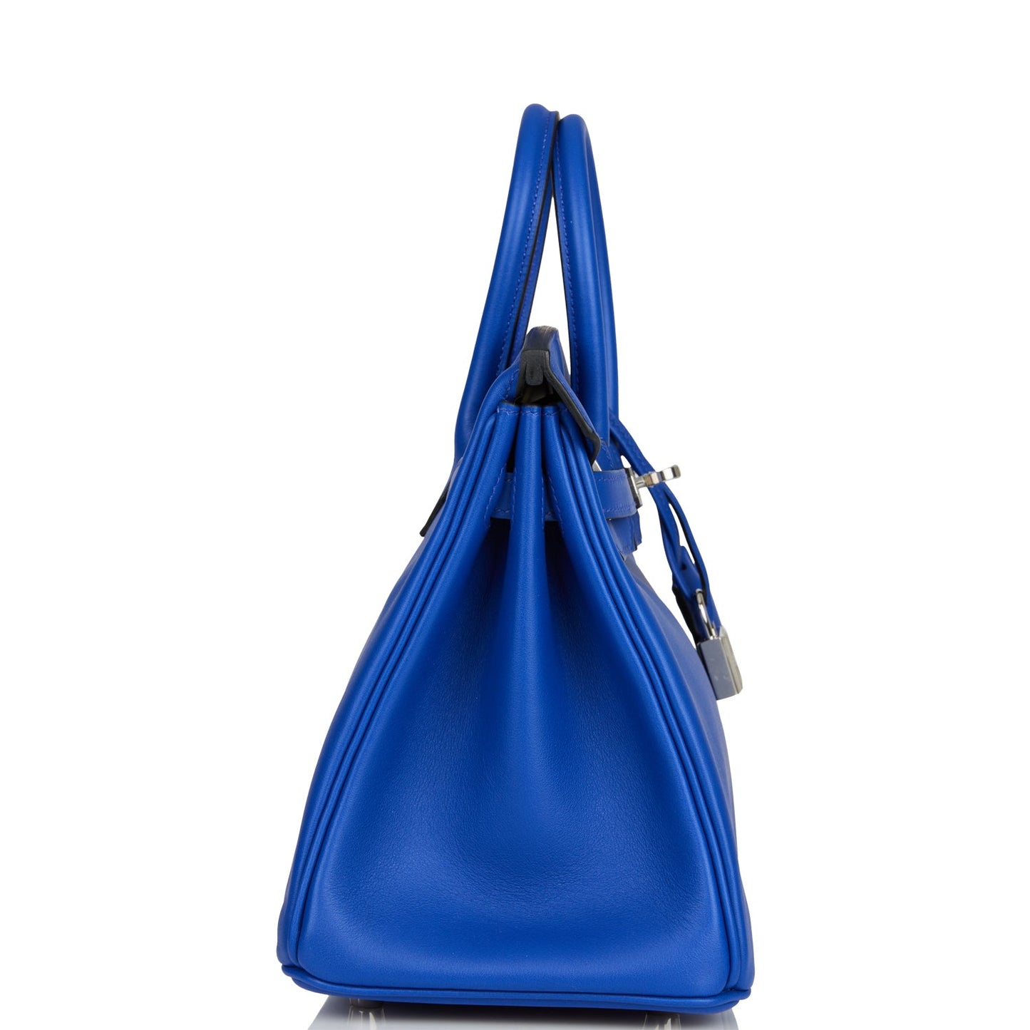 Hermes Birkin Bleu Electric Swift Palladium Hardware Handbag Travel Bag