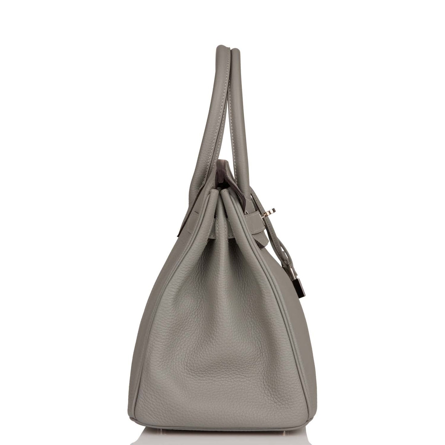 Hermes Birkin Gris Mouette Togo Palladium Hardware Handbag Travel Bag
