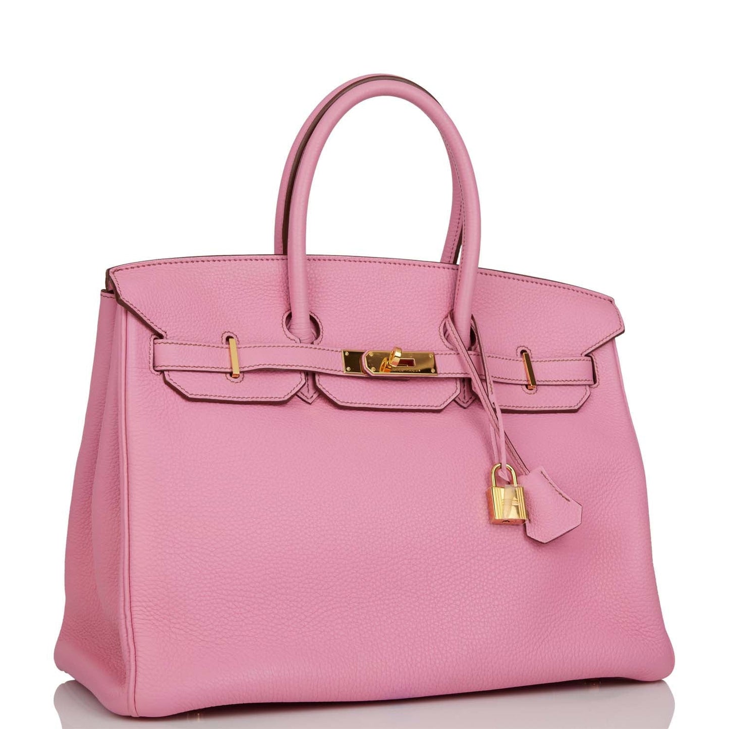 Hermes Top Quality Luxury Birkin Bubblegum Togo Hardware Gold Travel Bag
