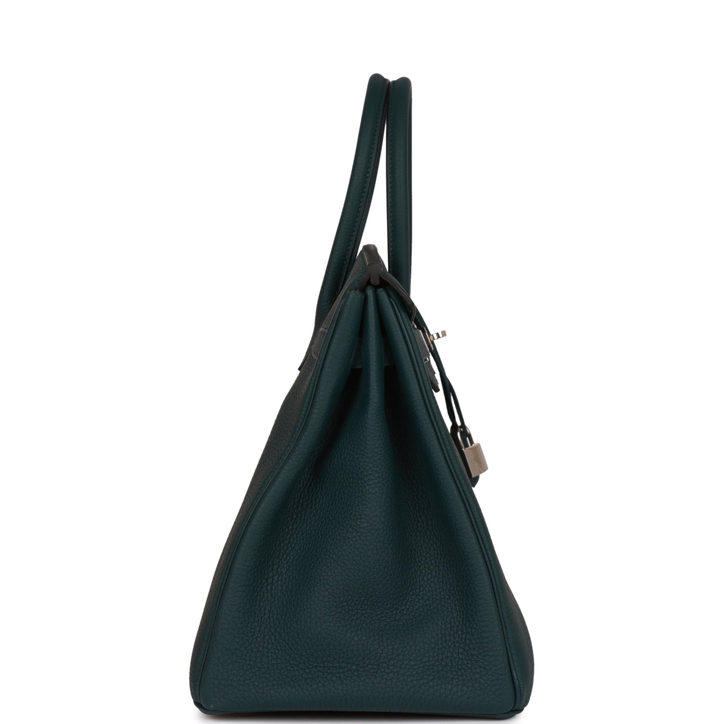 Hermes Birkin Vert Cypress Togo Palladium Hardware Handbag Travel Bag