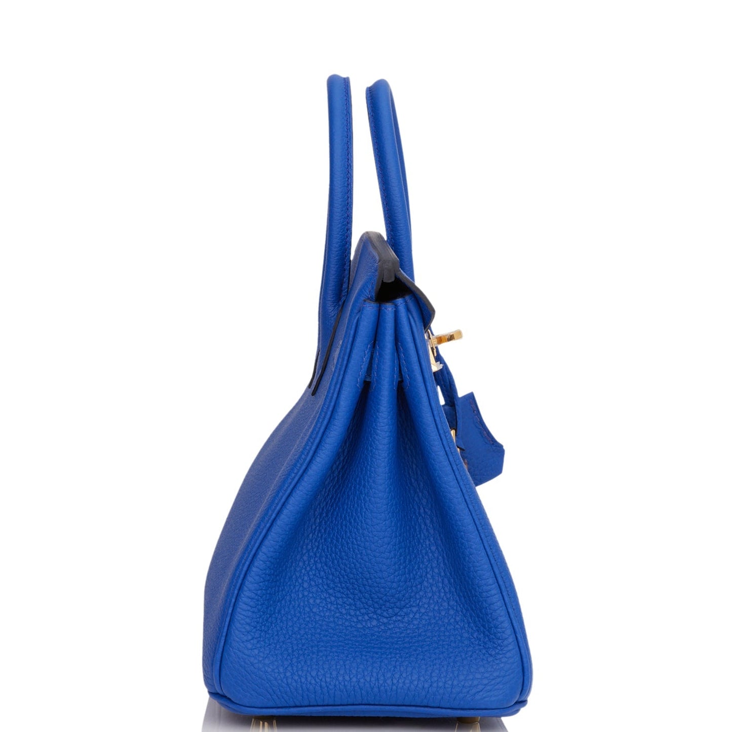 Hermes Birkin Bleu Royal Togo Hardware Handbag Gold Travel Bag 4