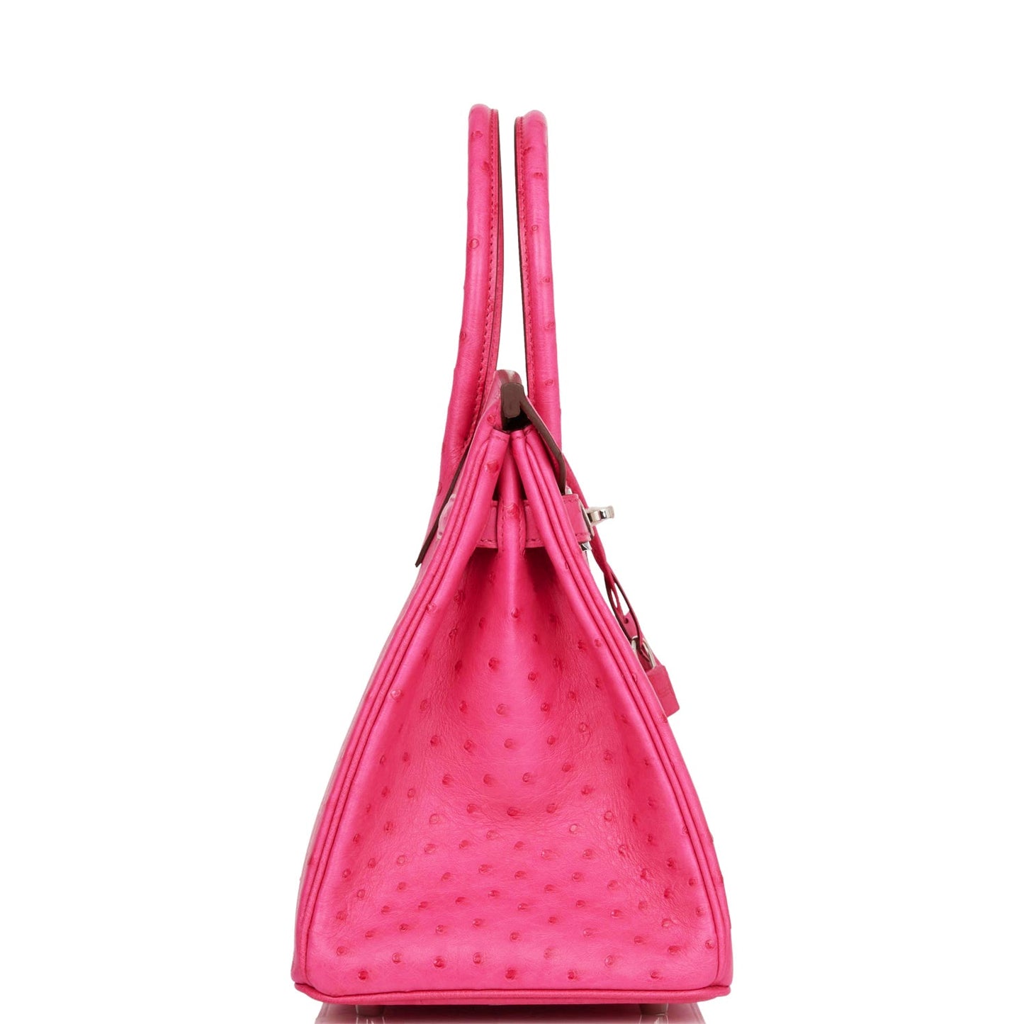 Hermes Birkin Rose Tyrien Ostrich Palladium Hardware Handbag Travel Bag