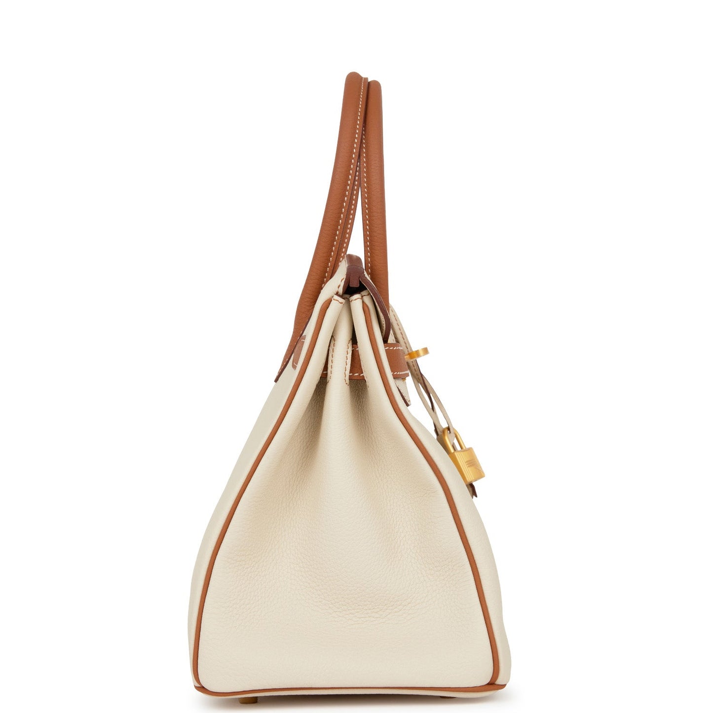 Hermes Special Order Hss Birkin Craie And Togo Gold Travel Bag