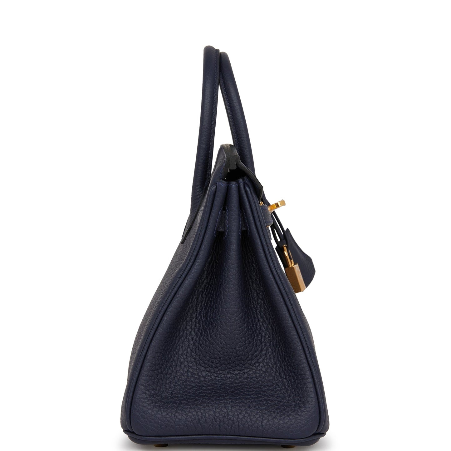 Hermes Birkin Bleu Nuit Togo Hardware Handbag Gold Travel Bag 6