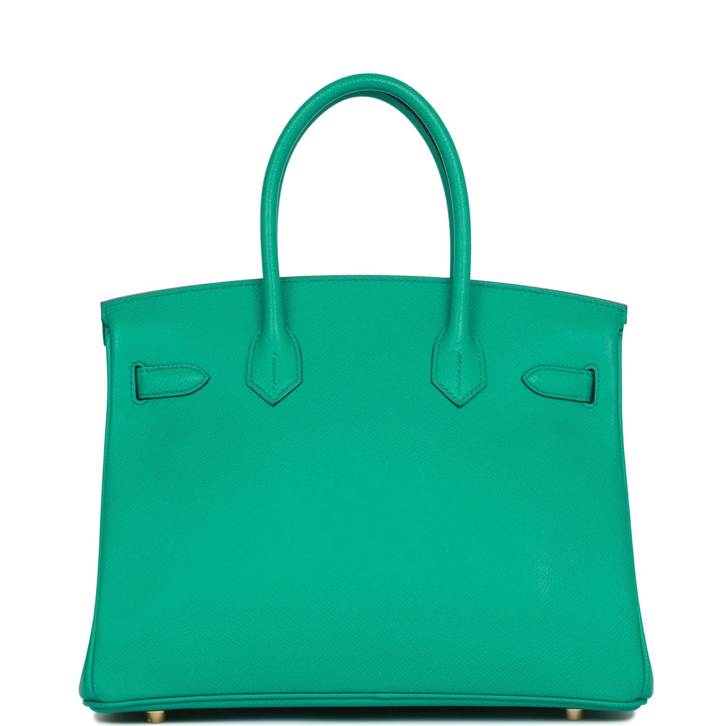 Hermes Birkin Vert Jade Epsom Hardware Handbag Gold Travel Bag