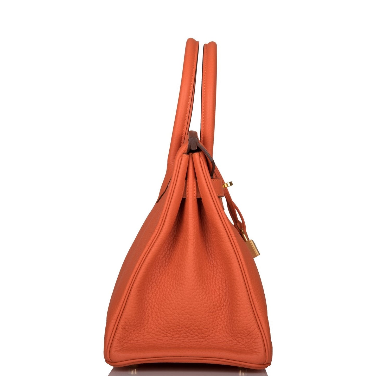 Hermes Birkin Feu Clemence Hardware Handbag Gold Travel Bag