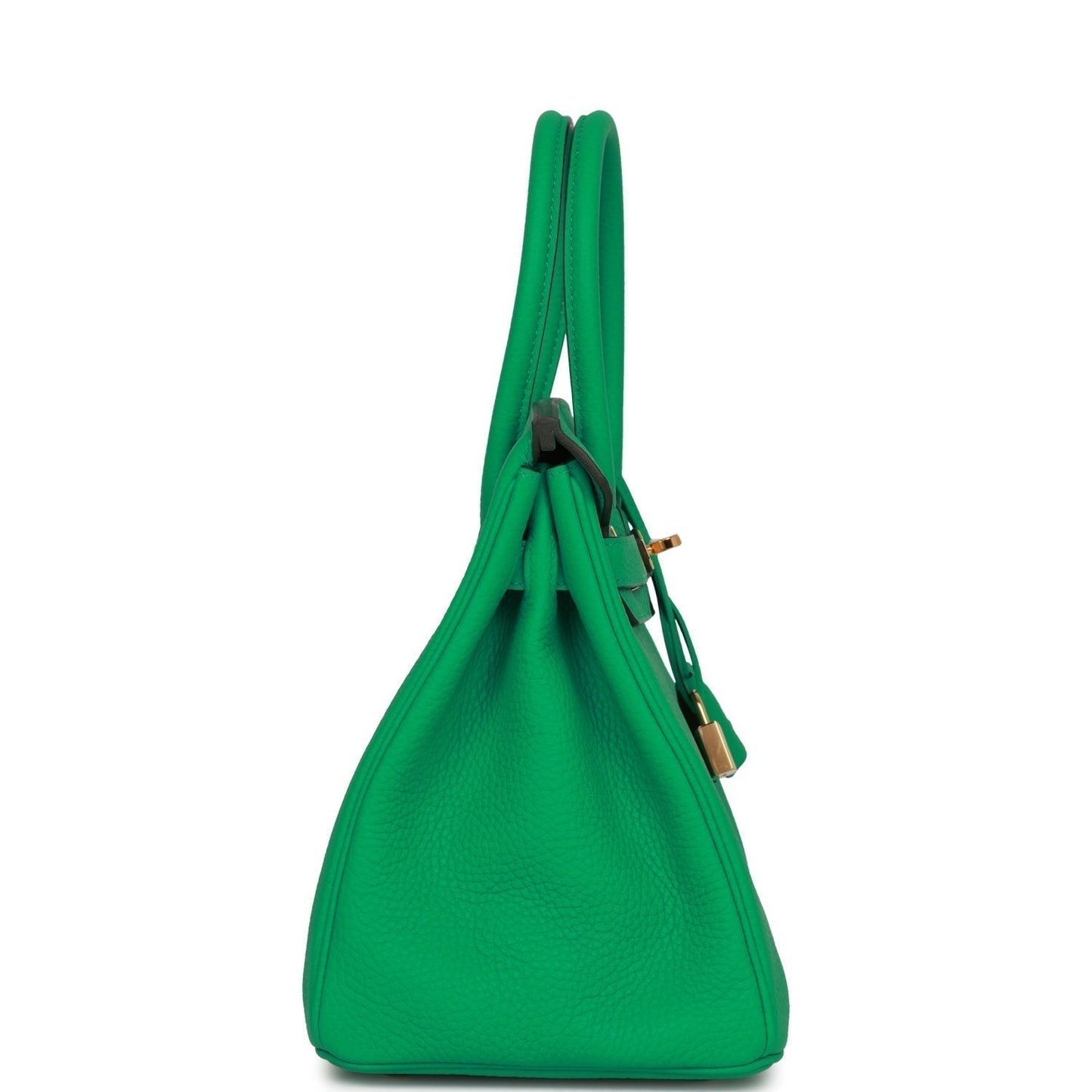 Hermes Birkin Menthe Clemence Hardware Handbag Gold Travel Bag