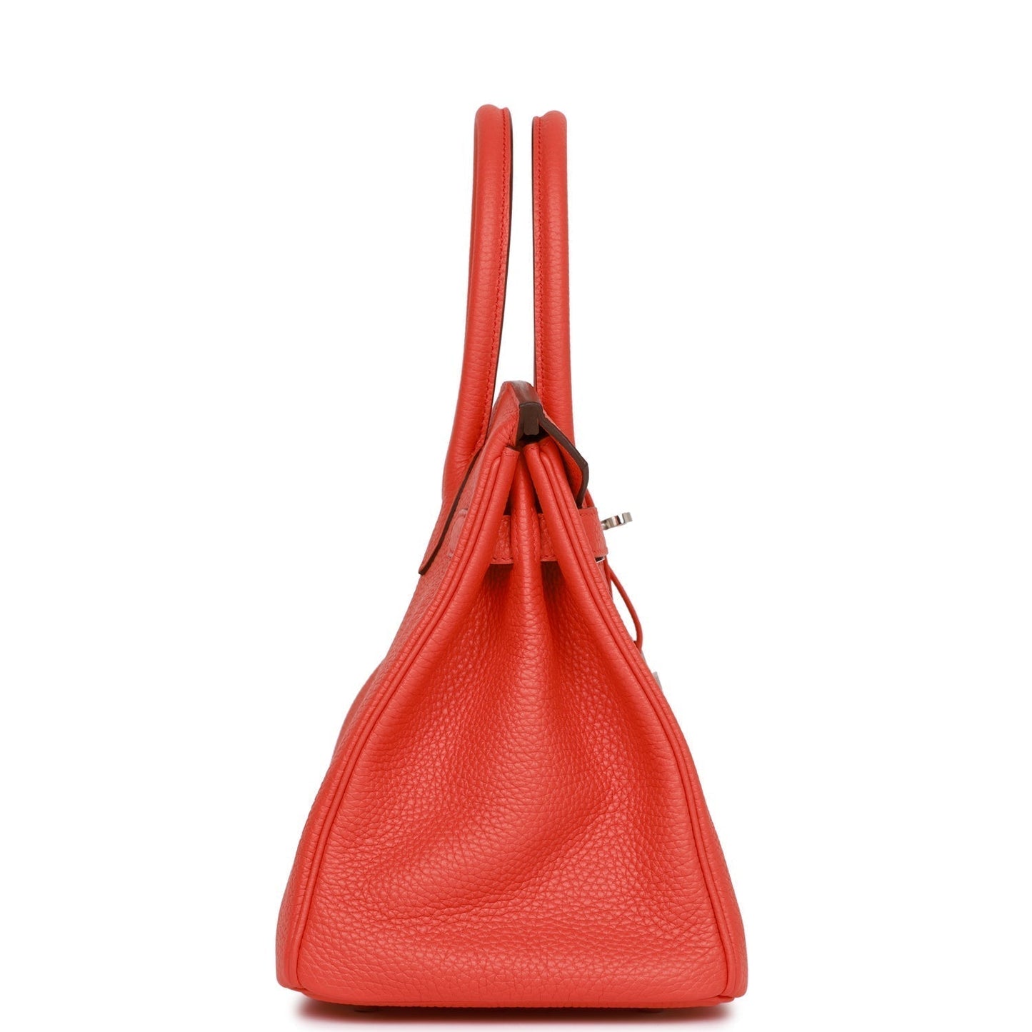 Hermes Birkin Orange Poppy Verso Togo Palladium Hardware Travel Bag