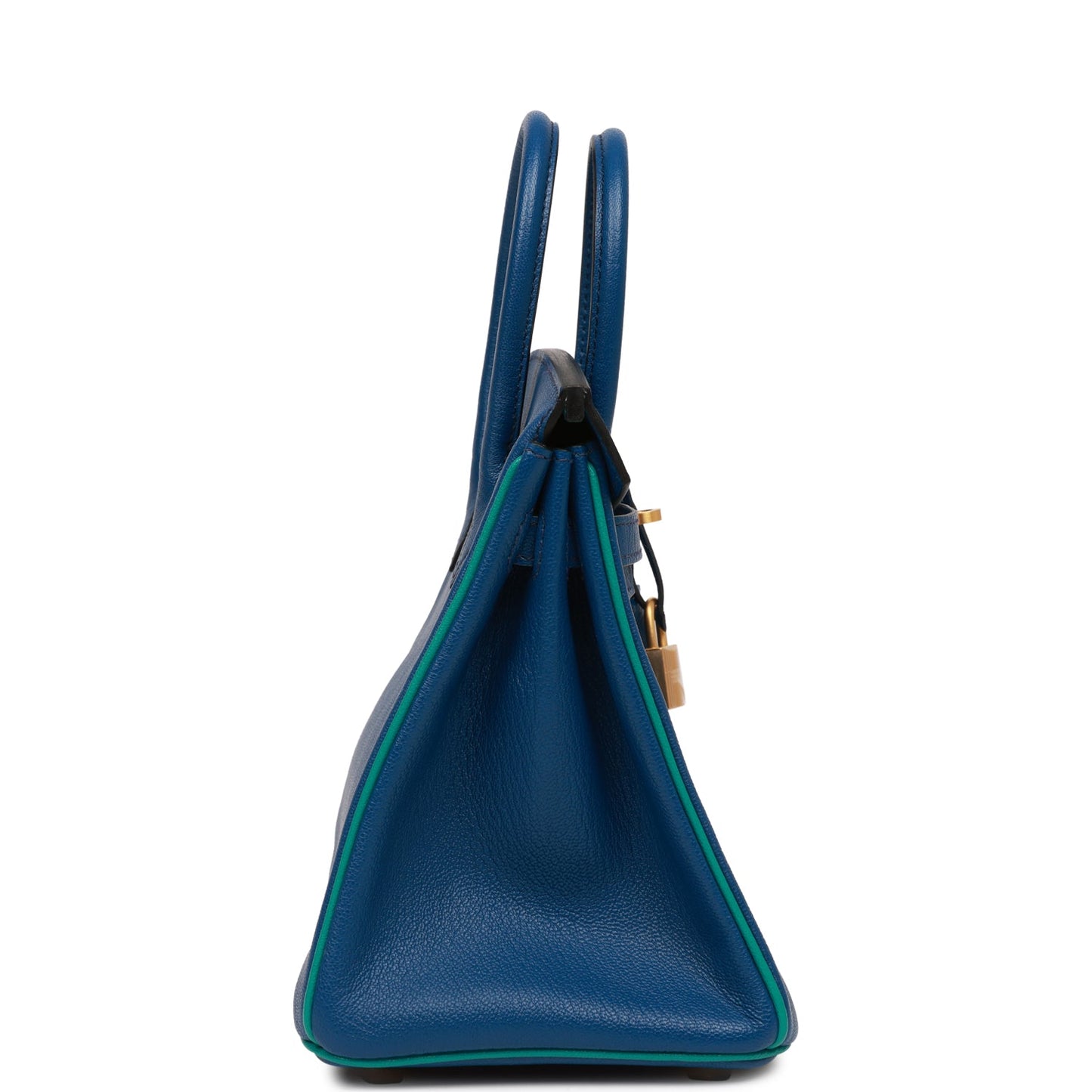 Hermes Special Order Hss Birkin Bleu Saphir And Gold Travel Bag