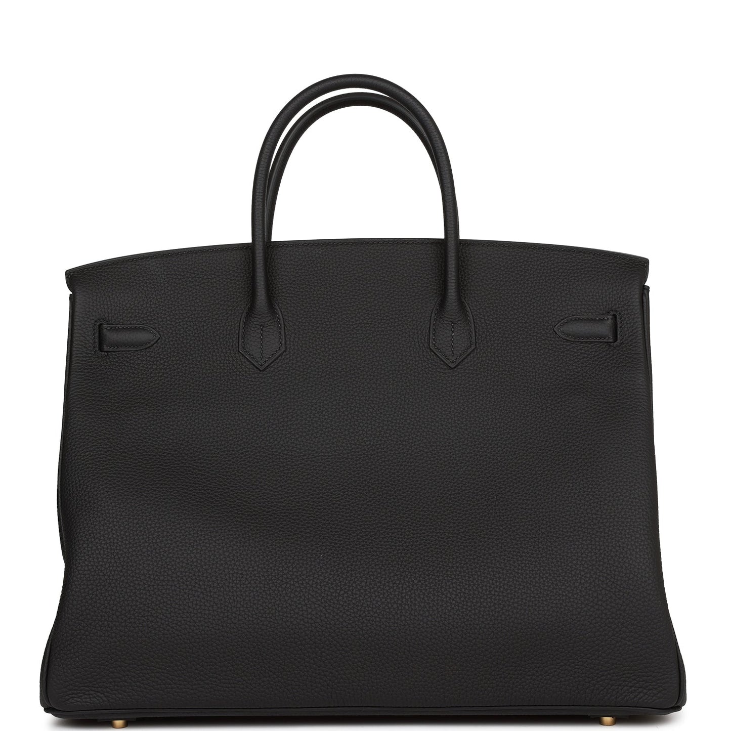 Hermes Birkin Togo Hardware Handbag Black Gold Travel Bag