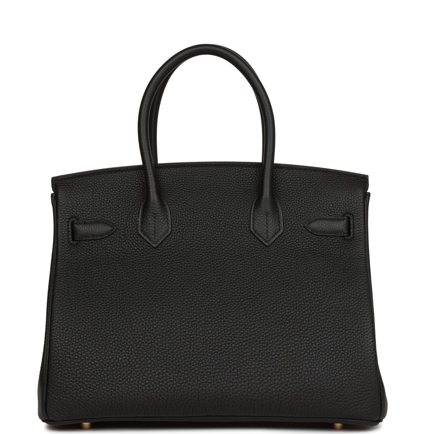 Hermes Birkin Togo Hardware Handbag Black Gold Travel Bag 27