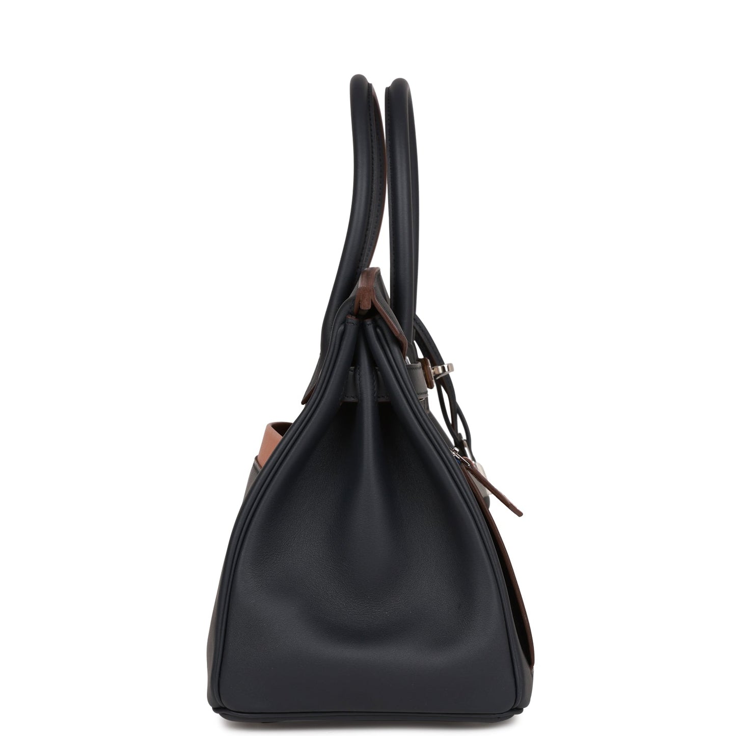 Hermes Colormatic Birkin Caban And Chai Swift Palladium Black Travel Bag