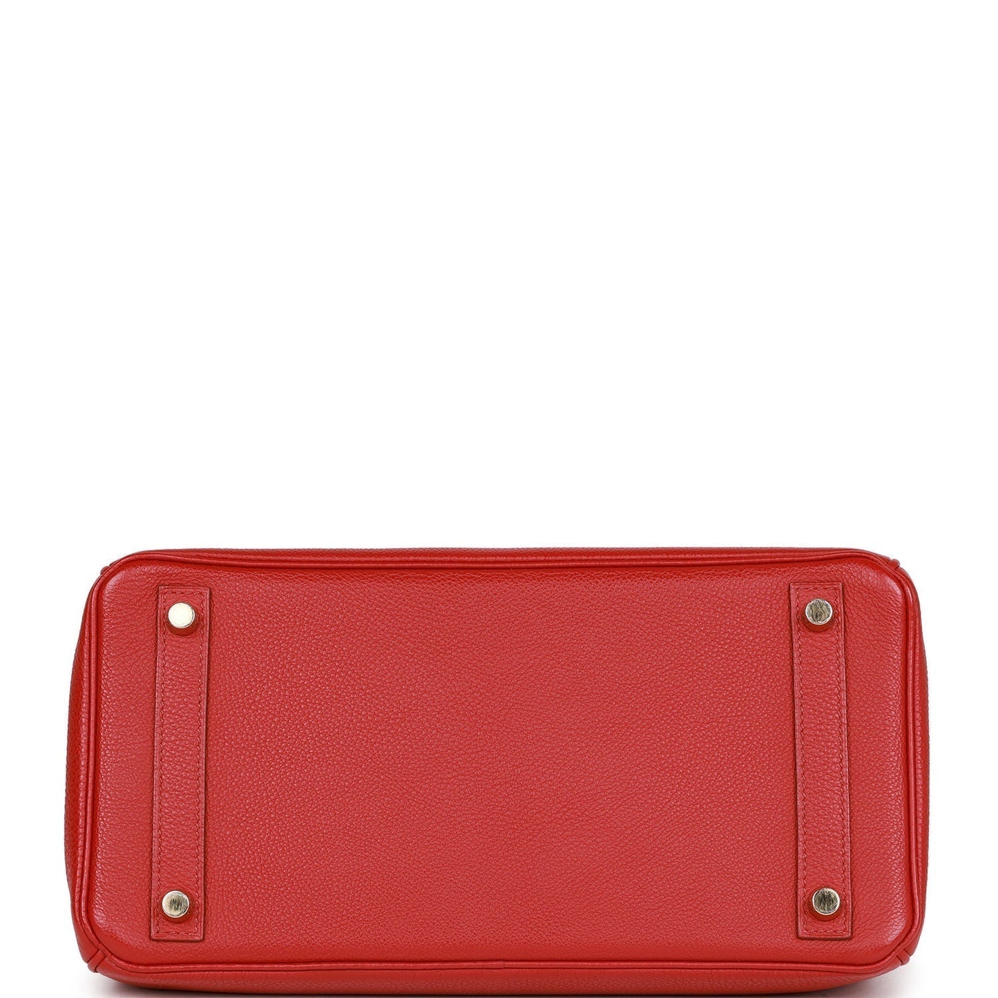 Hermes Birkin Rouge Garance Togo Hardware Handbag Gold Travel Bag