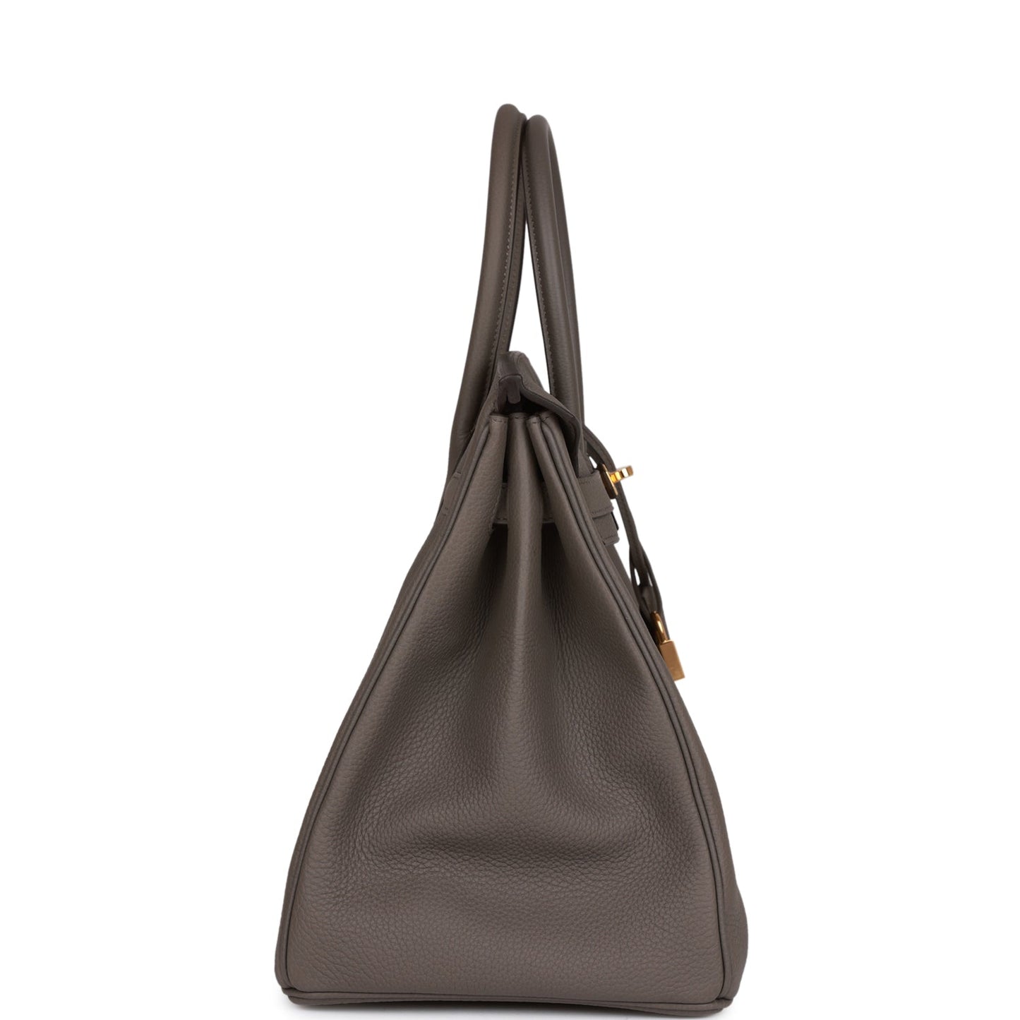 Hermes Birkin Gris Etain Togo Hardware Handbag Gold Travel Bag