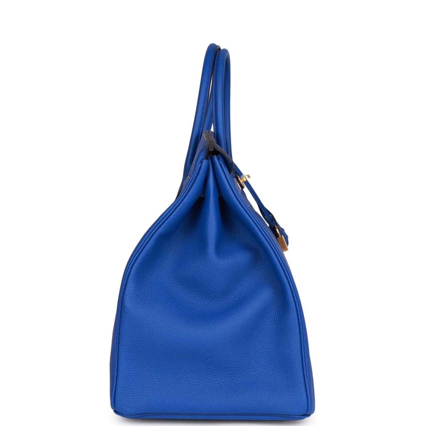 Hermes Birkin Bleu Royal Togo Hardware Handbag Gold Travel Bag