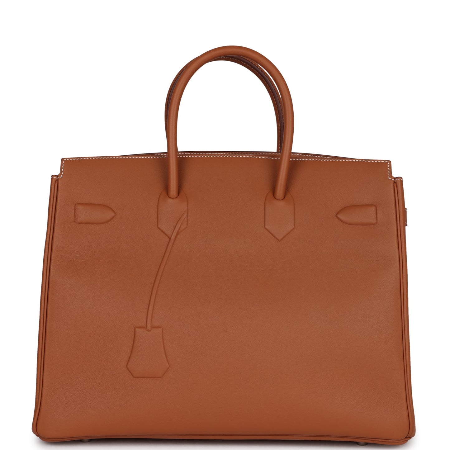 Hermes Birkin Shadow Swift Palladium Hardware Handbag Gold Travel Bag