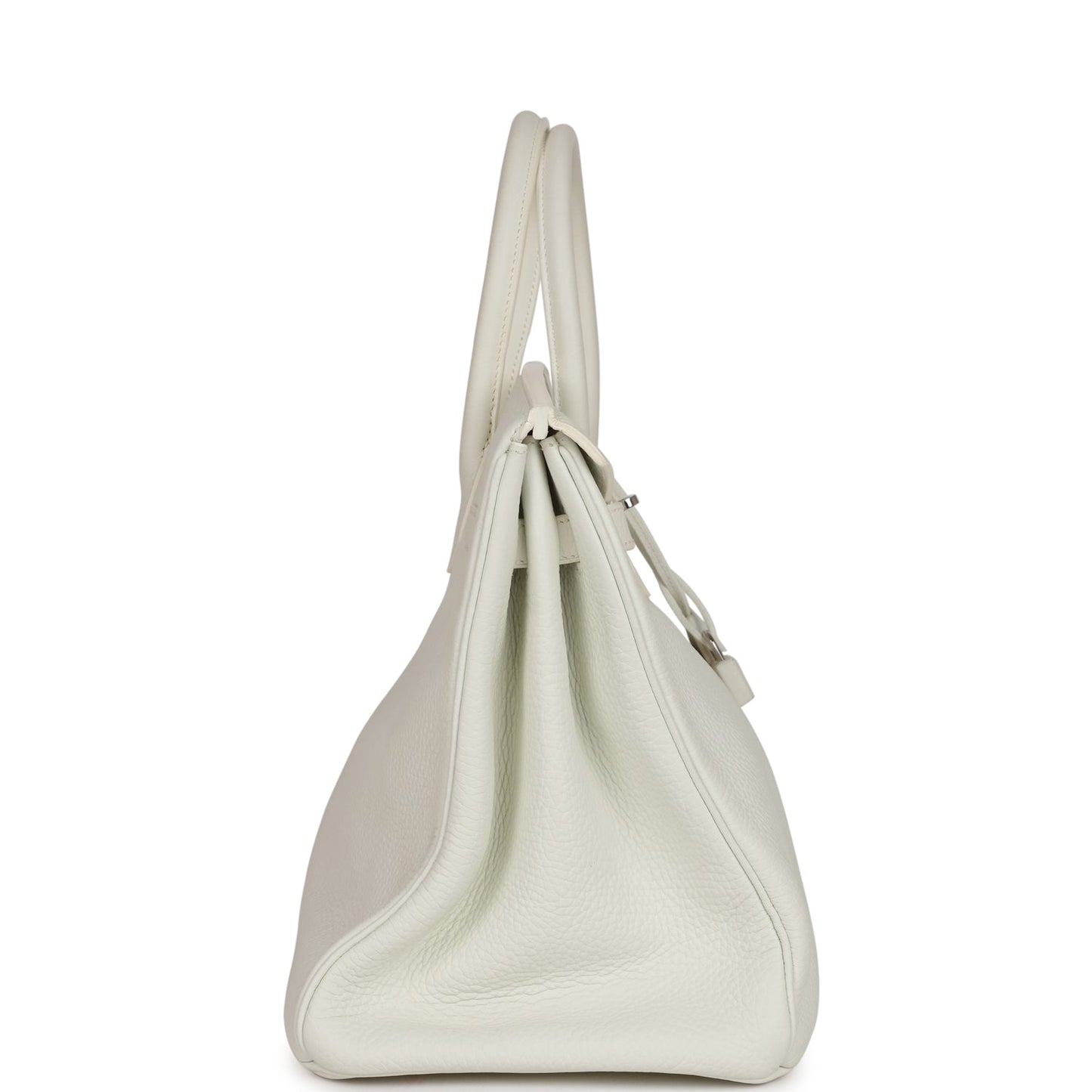Hermes Birkin Togo Palladium Hardware Handbag White Travel Bag
