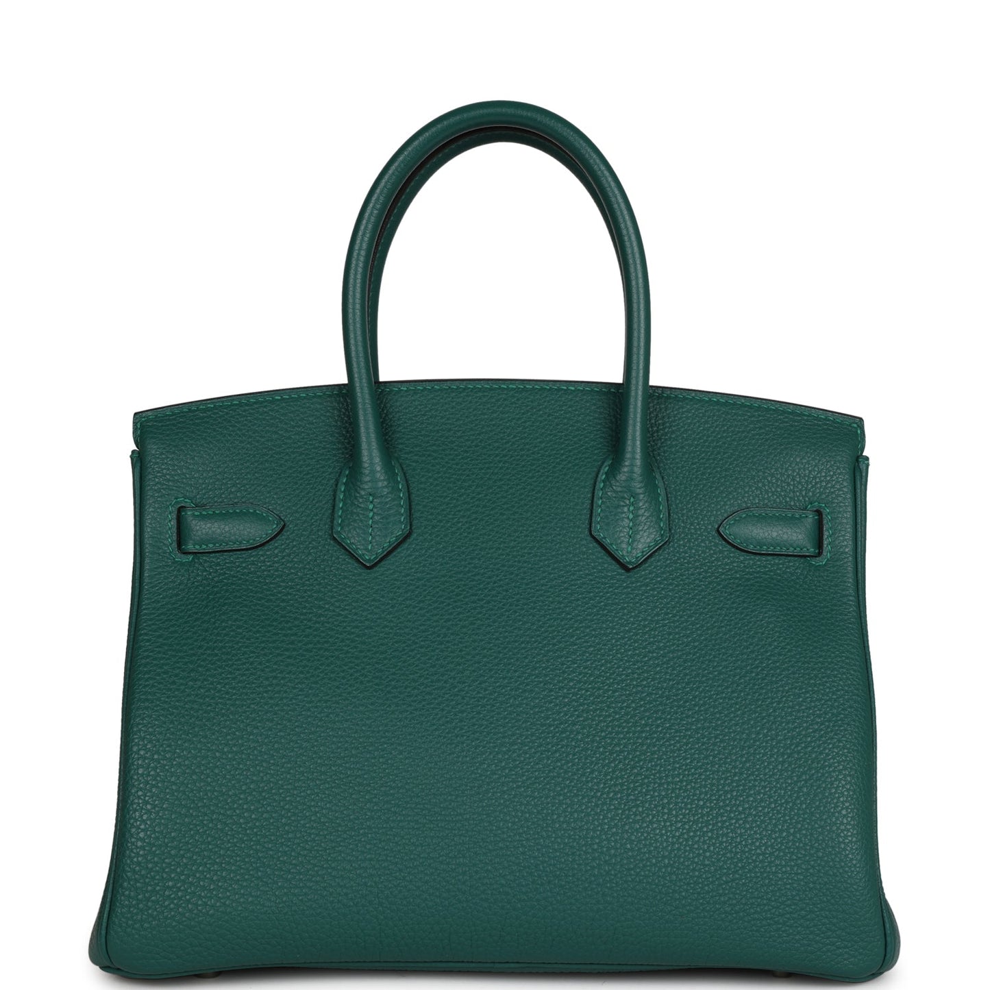 Hermes Top Quality Luxury Birkin Malachite Togo Palladium Travel Bag