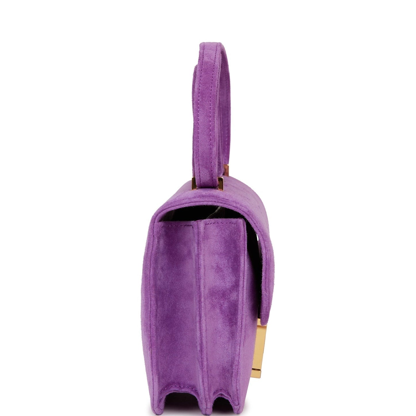 Hermes Constance Violet Doblis Hardware Handbag Gold Travel Bag