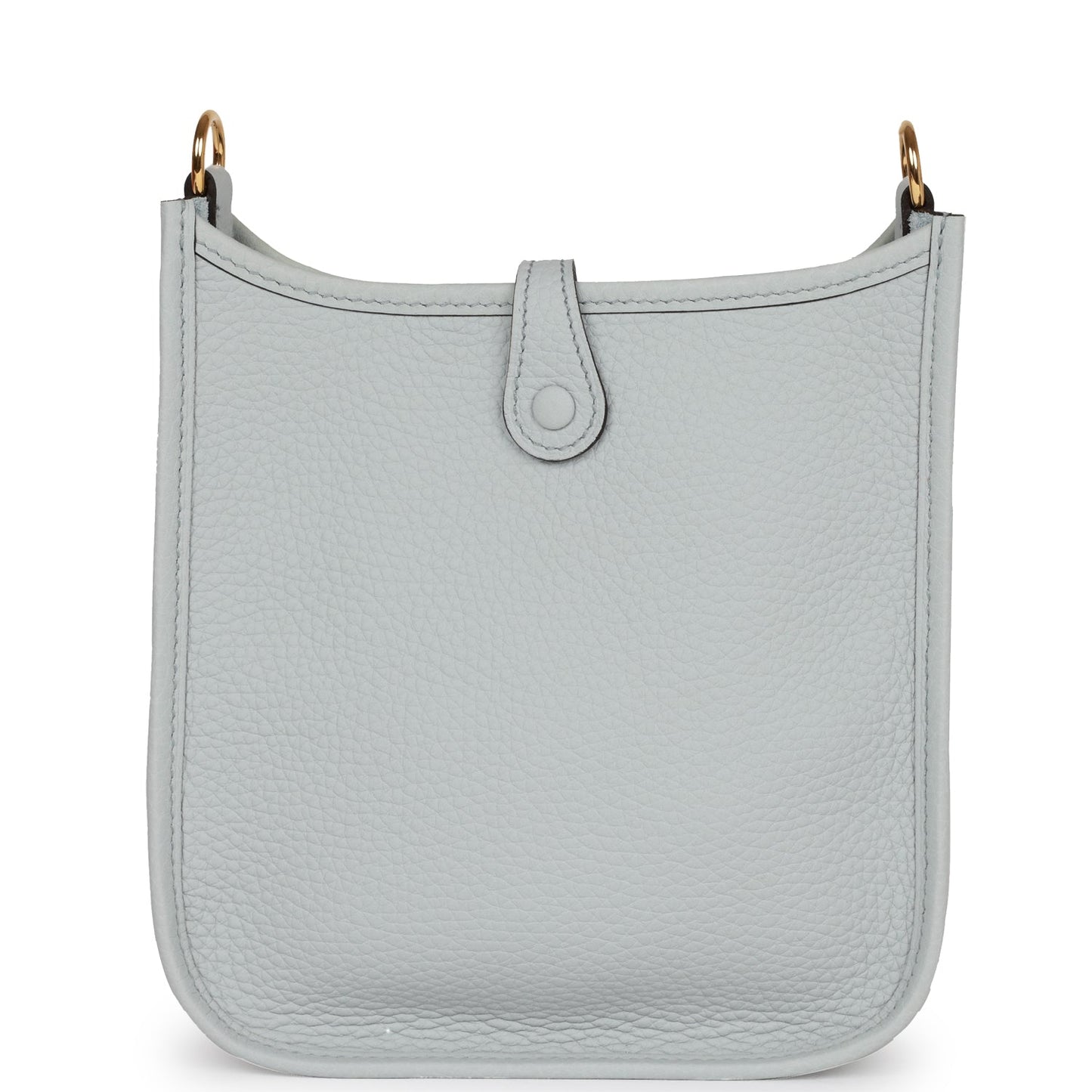 Hermes Luxury Evelyne Tpm Bleu Pale Clemence Hardware Gold Travel Bag