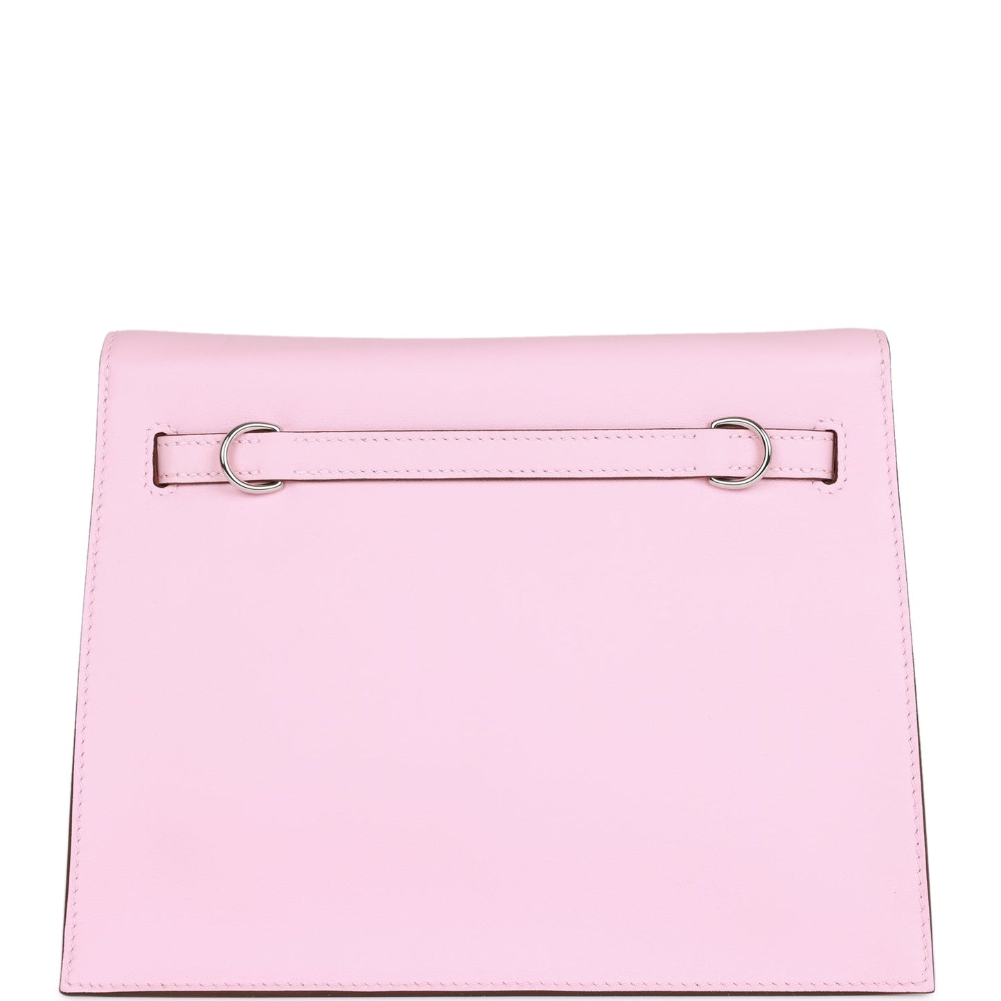 Hermes Luxury Kelly Danse Rose Sakura Swift Palladium Travel Bag