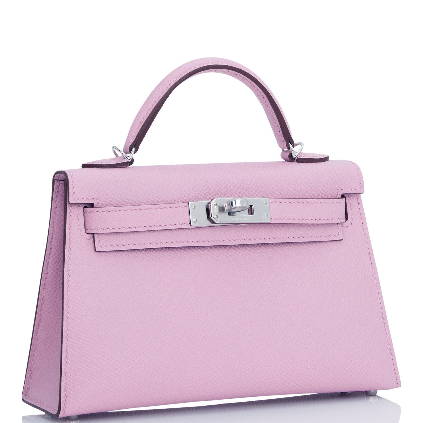 Hermes Kelly Sellier Mauve Sylvestre Epsom Palladium Hardware Travel Bag 3