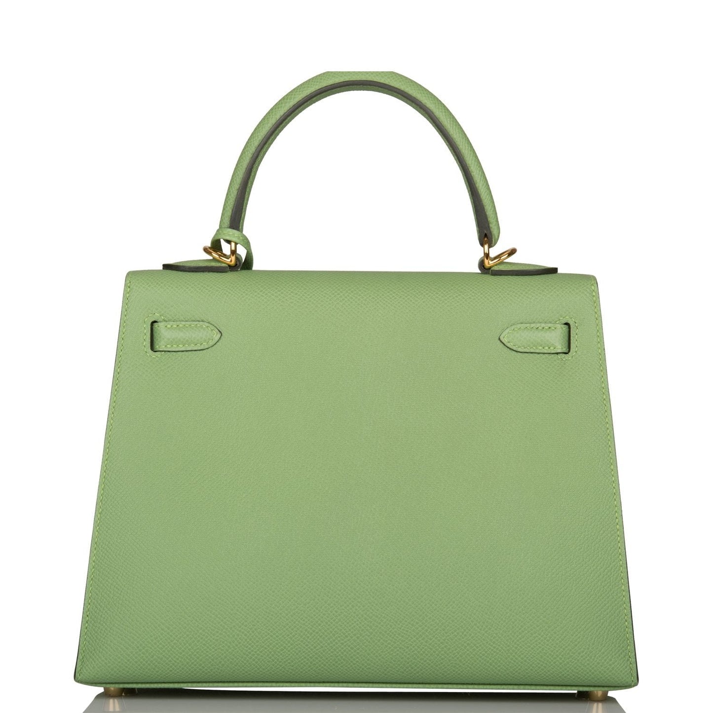 Hermes Kelly Sellier Vert Criquet Epsom Hardware Shoulder Gold Shoulder Bag