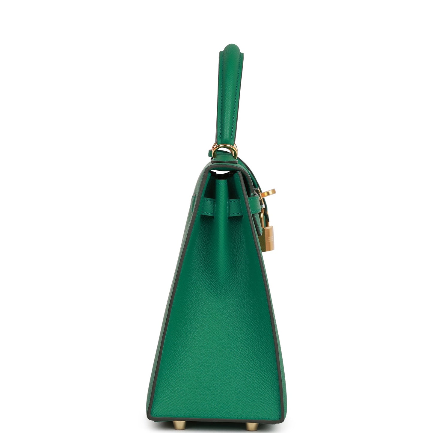 Hermes Kelly Sellier Vert Vertigo Epsom Hardware Handbag Gold Travel Bag