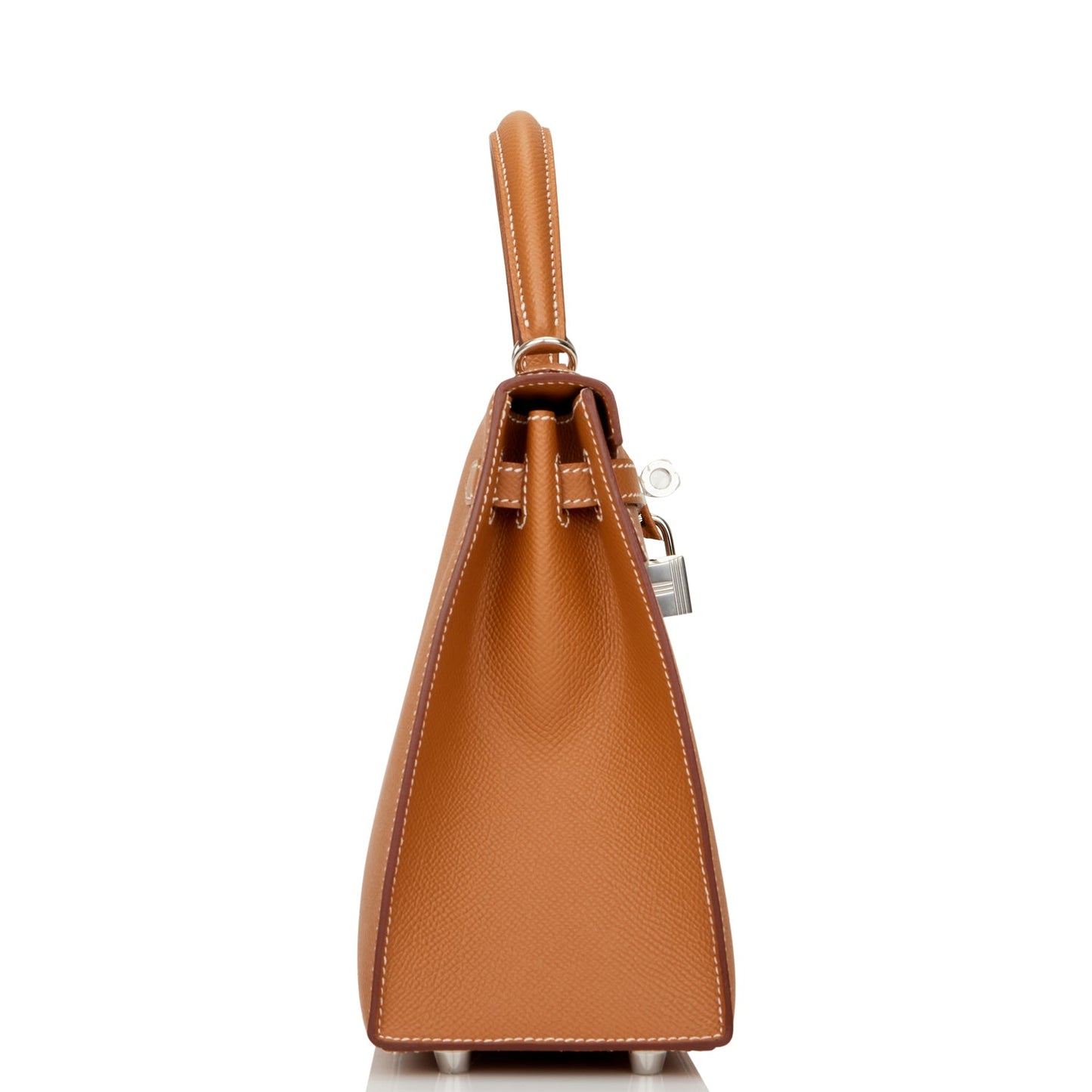 Hermes Kelly Sellier Epsom Palladium Hardware Handbag Gold Travel Bag Hardware 2
