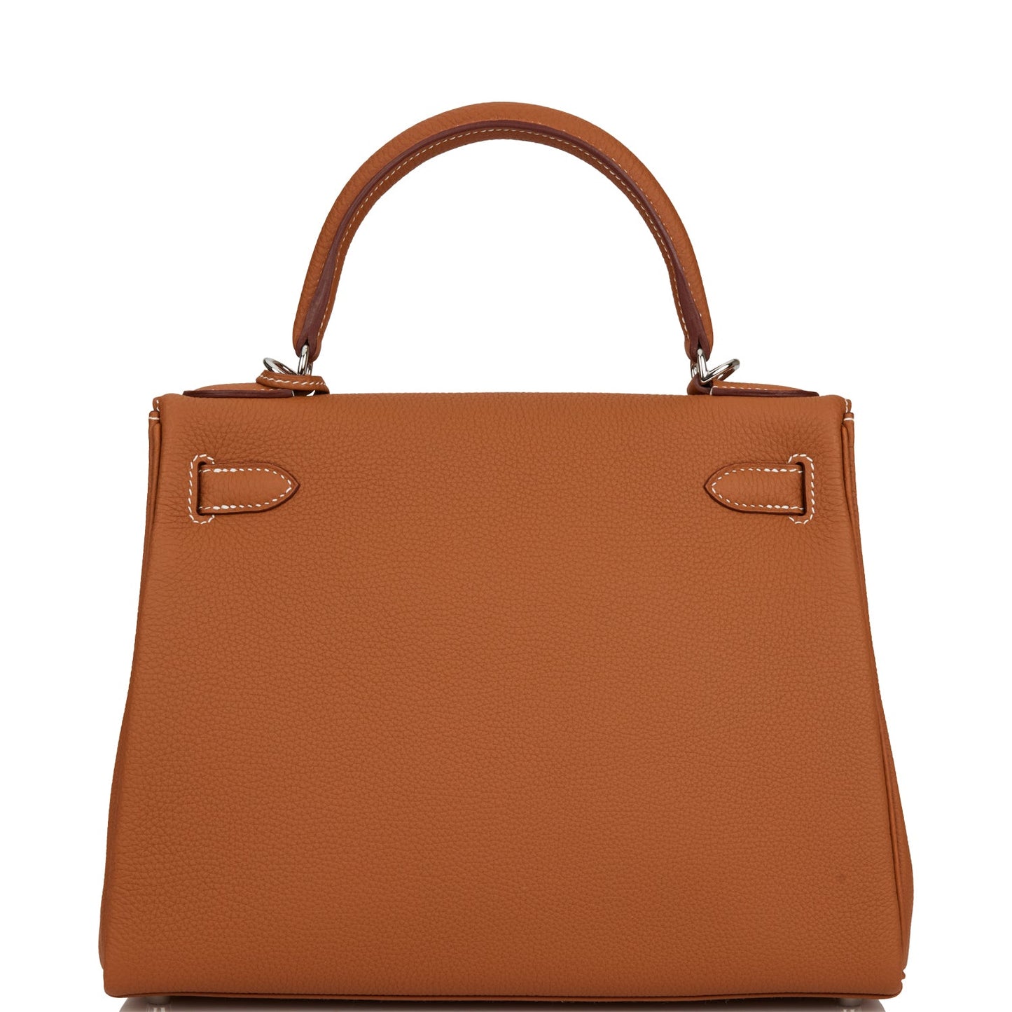 Hermes Kelly Retourne Togo Palladium Hardware Handbag Gold Travel Bag