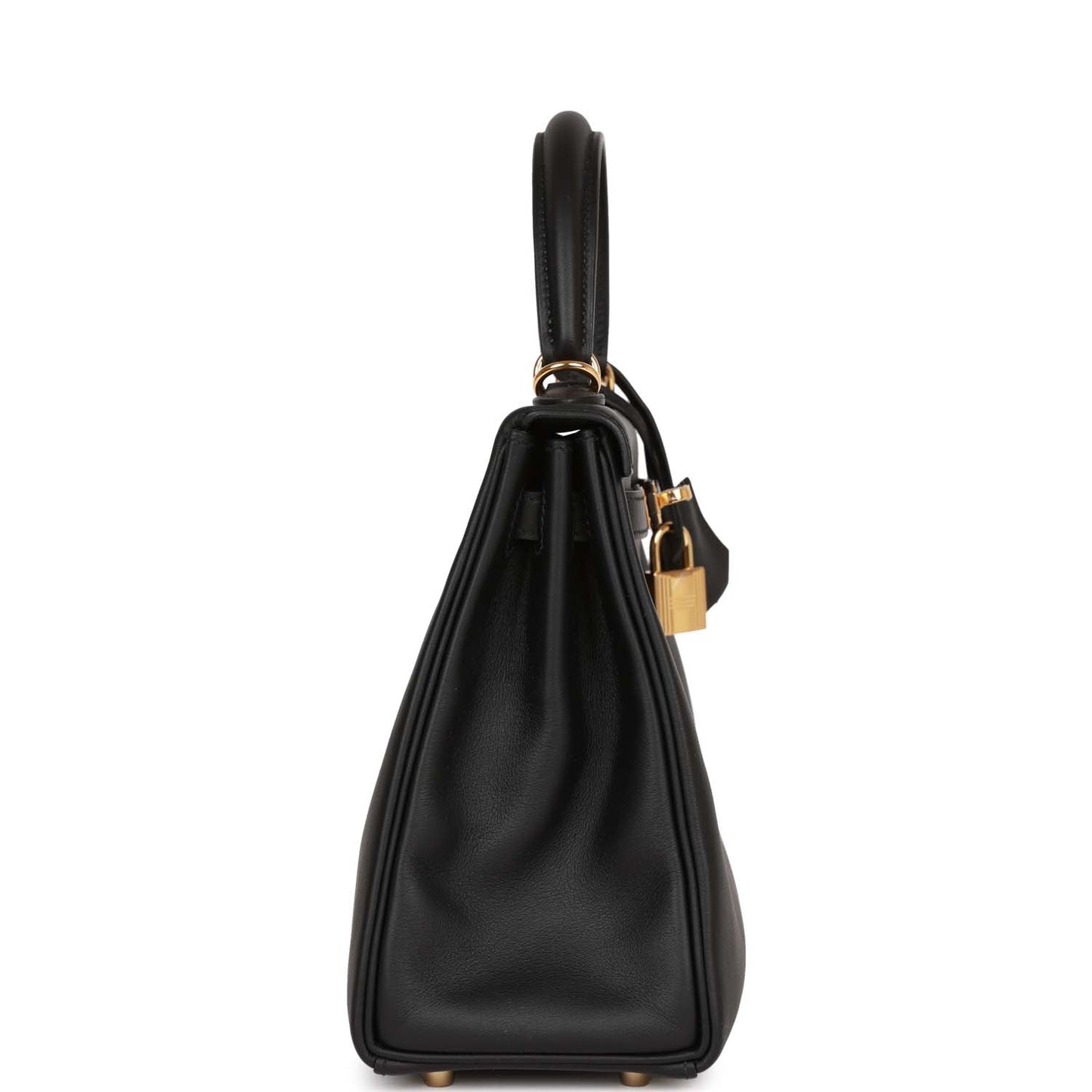Hermes Kelly Retourne Swift Hardware Handbag Black Gold Travel Bag Hardware 1