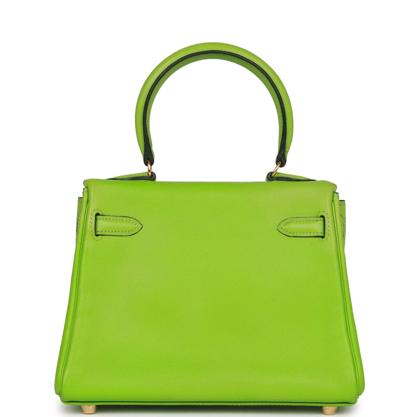 Hermes Luxury Kelly Retourne Vert Cru Gulliver Hardware Gold Travel Bag