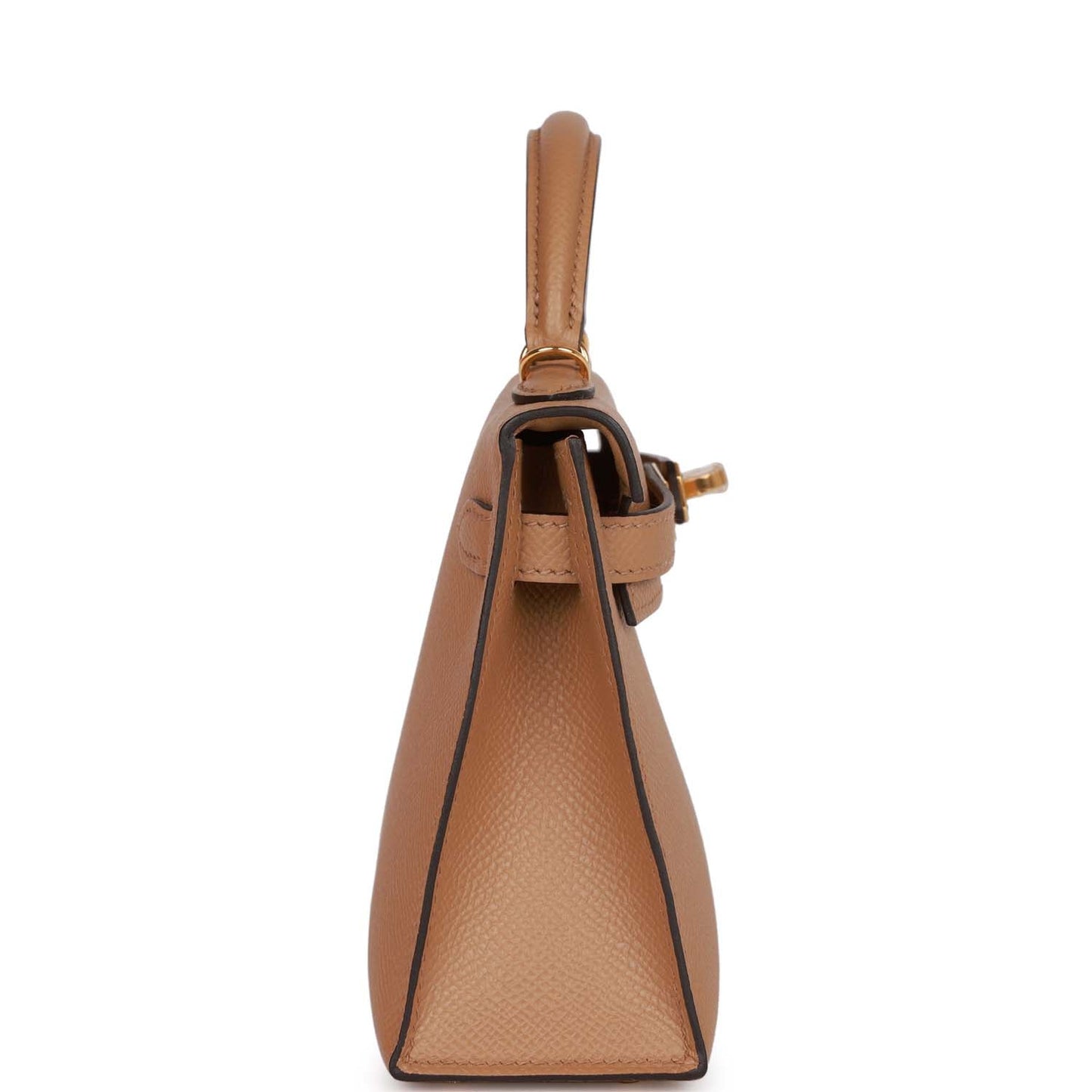 Hermes Kelly Sellier Chai Epsom Hardware Handbag Gold Travel Bag 9