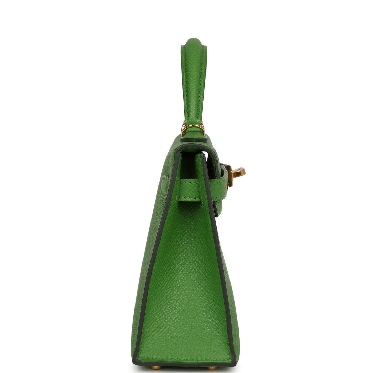 Hermes Kelly Sellier Vert Yucca Epsom Hardware Handbag Gold Travel Bag