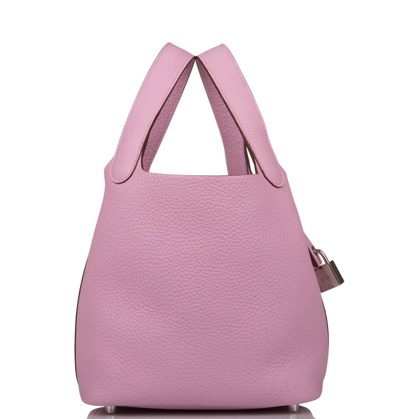 Hermes Picotin Lock Mauve Sylvestre Clemence Palladium Hardware Travel Bag Palladium Hardware