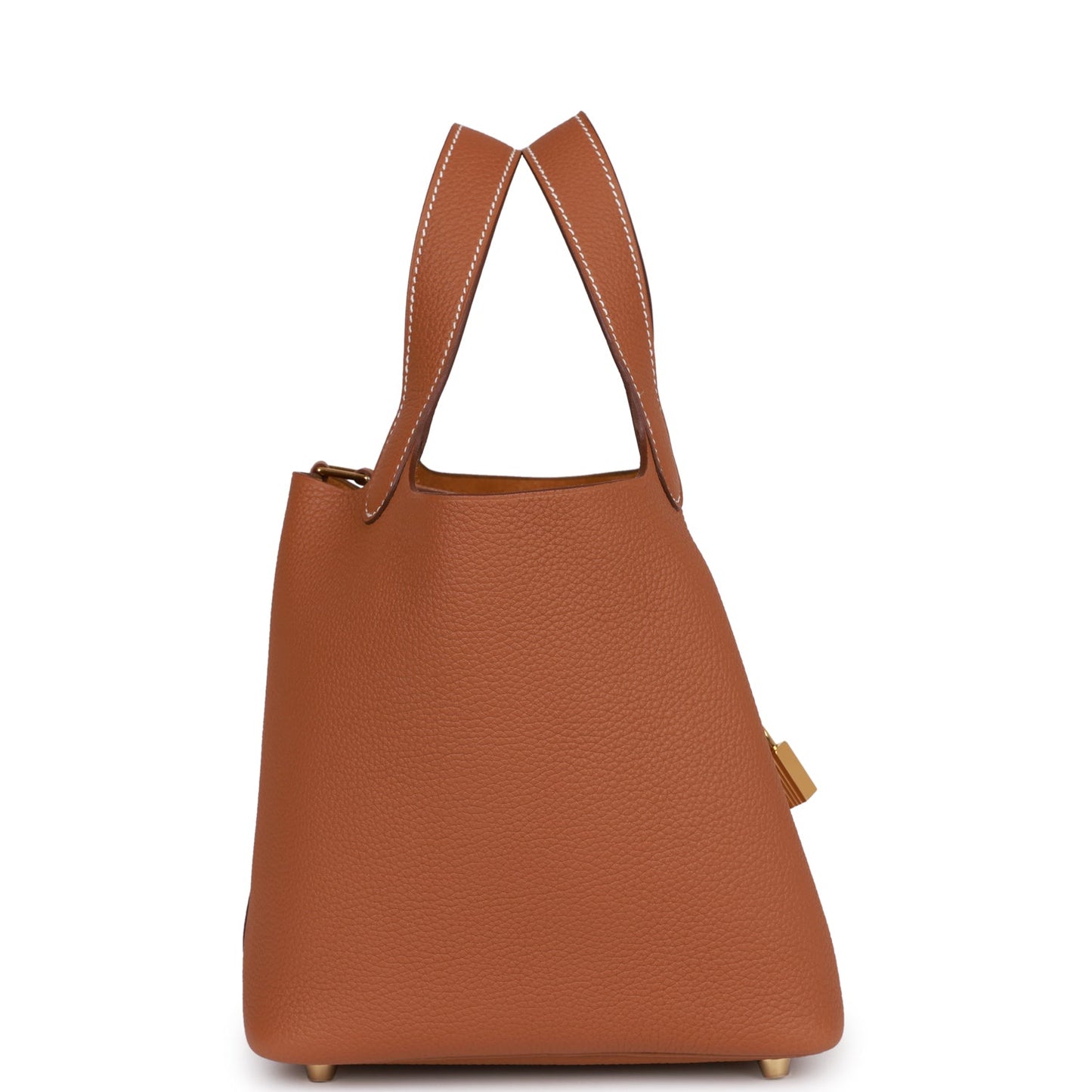 Hermes Picotin Clemence Hardware Handbag Gold Travel Bag Clemence Goldhardware