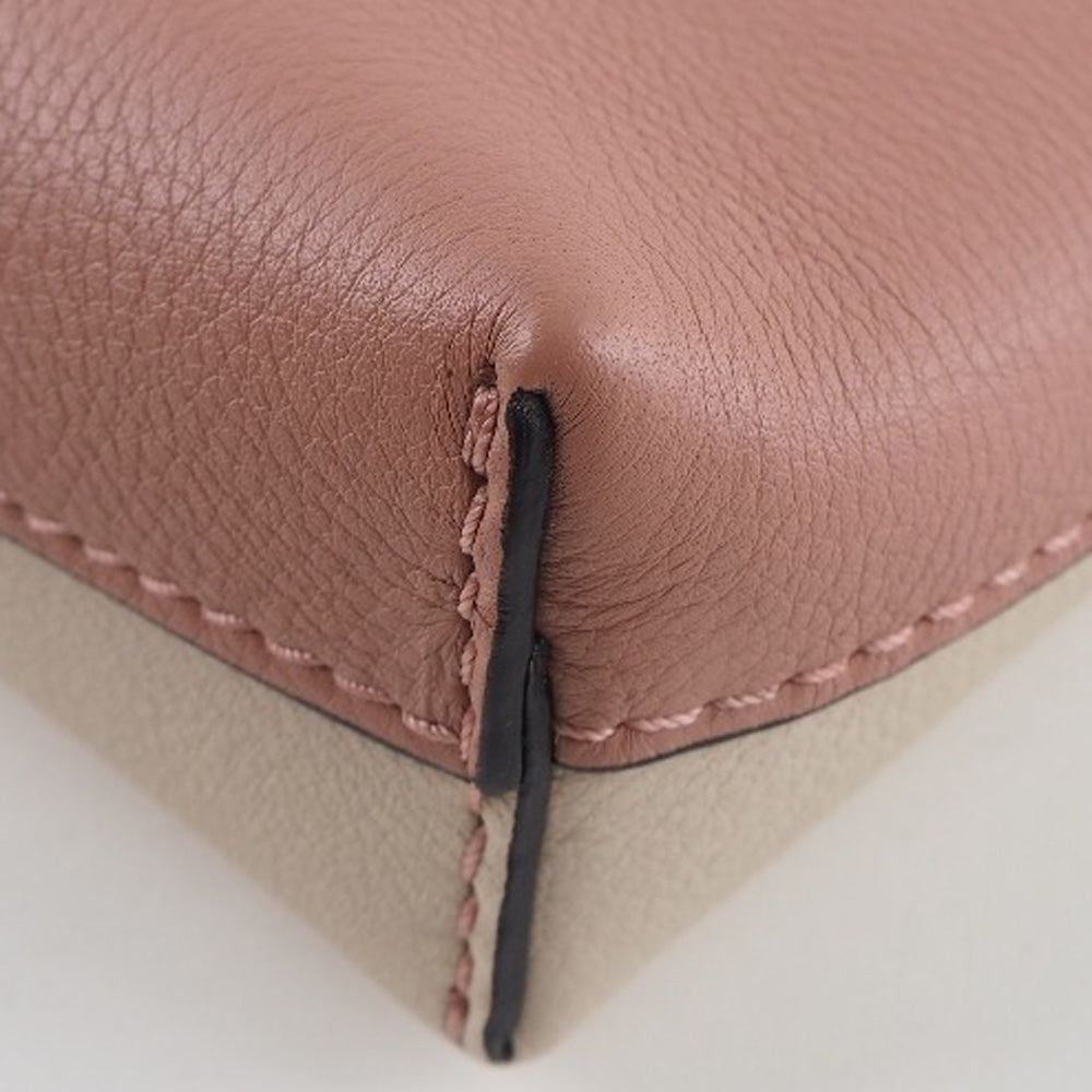 Burberry Clutch Bag Cowhide Clutch Women Pink Medium