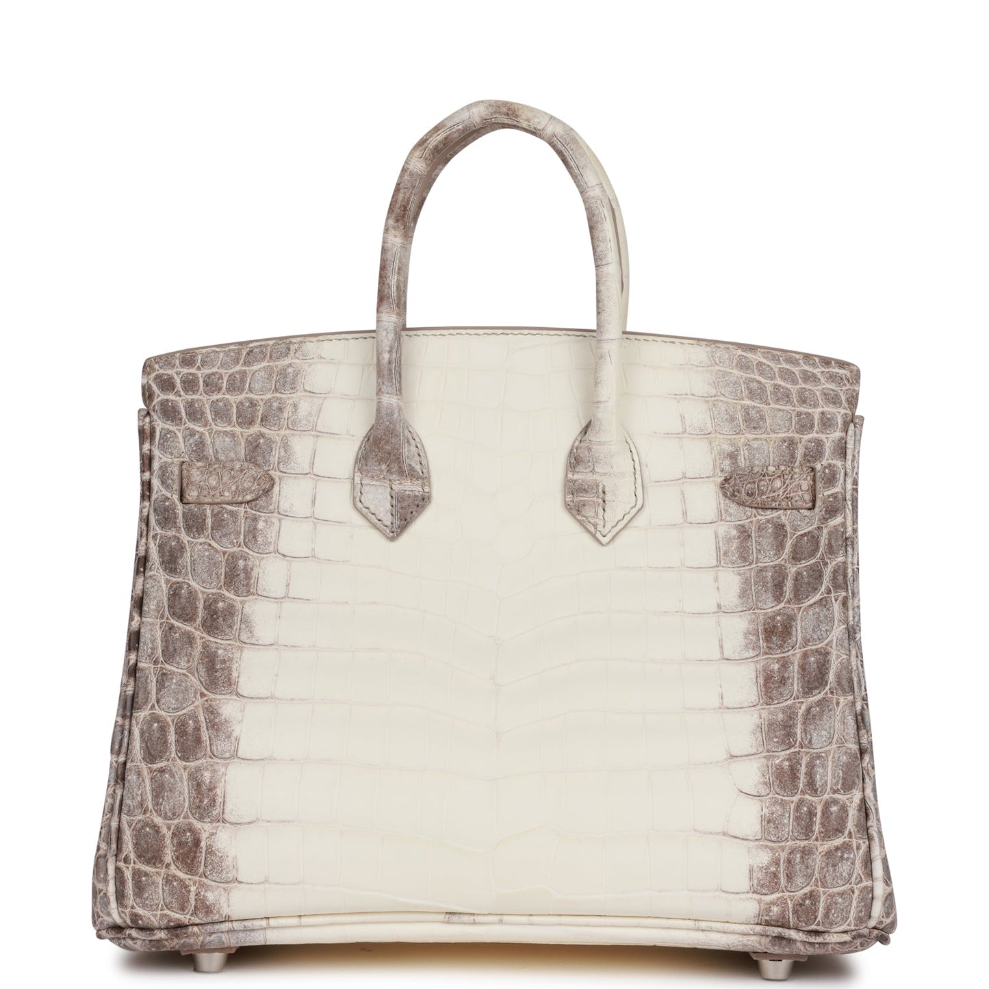 Hermes Birkin Himalaya Niloticus Crocodile Diamond Encrusted Hardware Handbag Travel Bag