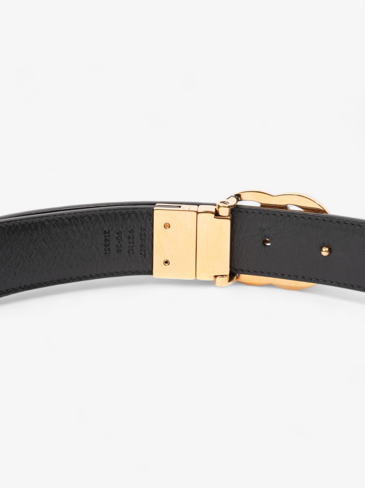 Gucci Marmont Reversible Belt Supreme Handbag Canvas Black Accessory