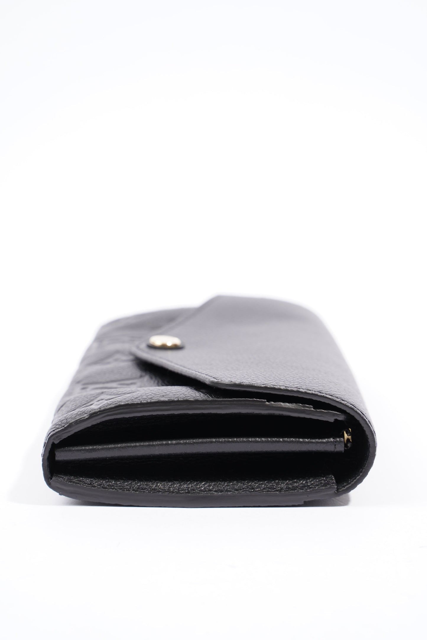 Louis Vuitton Sarah Black Leather Empreinte Vachetta Wallet Case