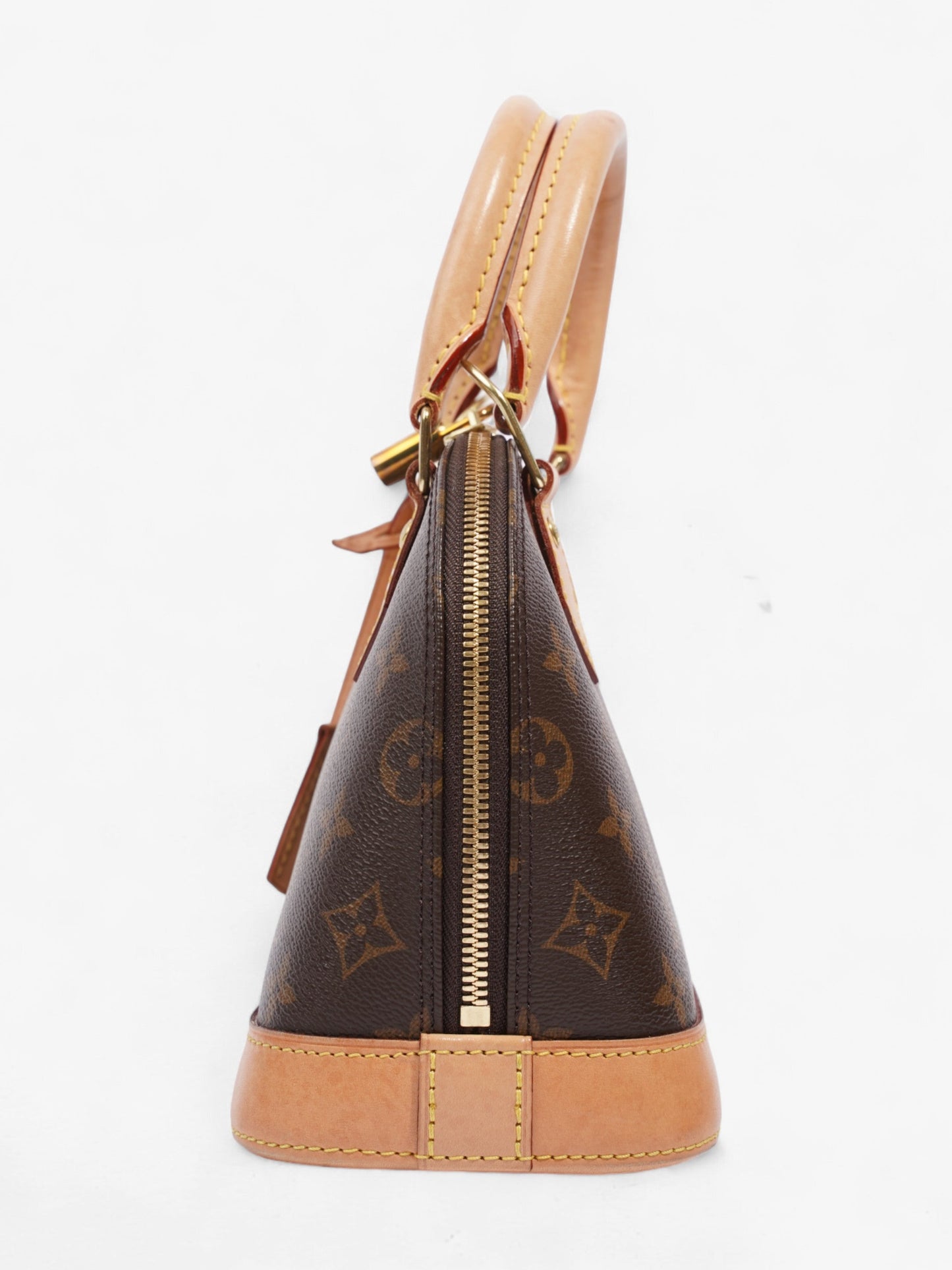 Louis Vuitton Alma BB Coated Monogram Canvas Coated Canvas Beige Apparel