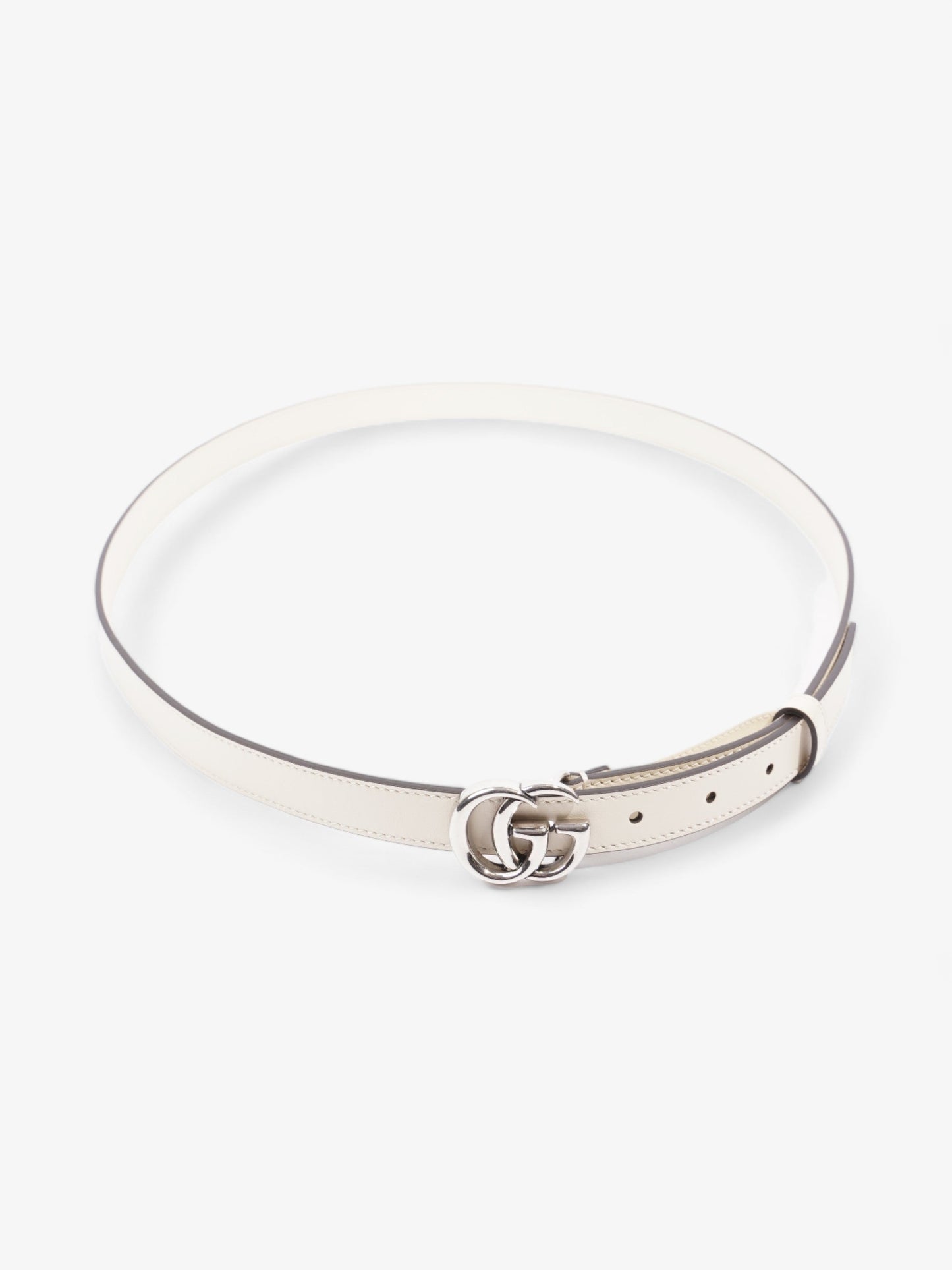 Gucci Marmont Thin Belt Handbag Leather Cream Accessory