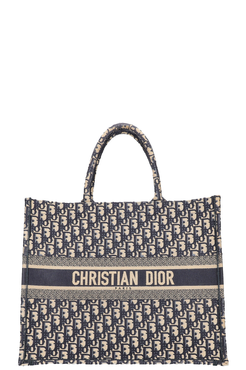 Dior Tote Bag Book Tote Oblique Blue Large